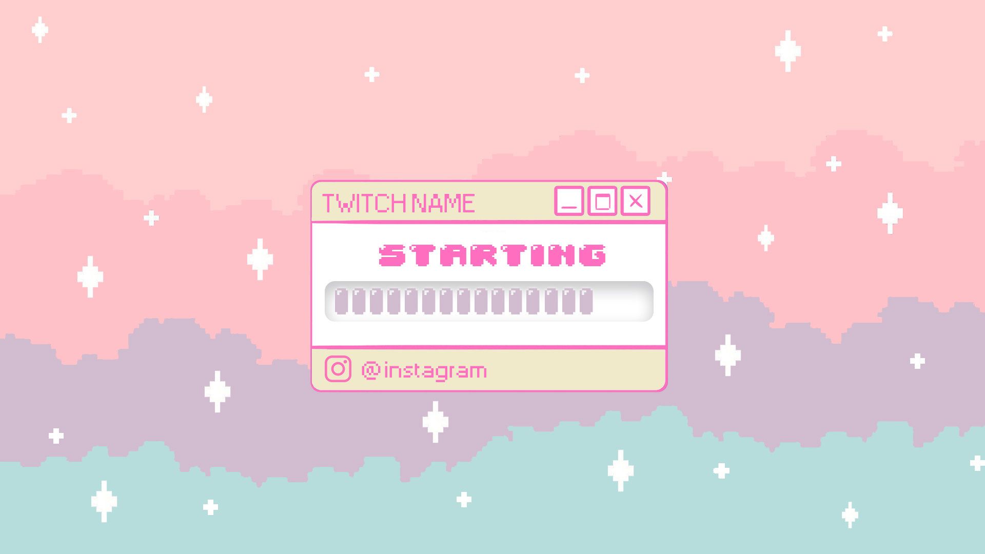  Twitch Hintergrundbild 1920x1080. Cute Animated Loading Twitch Stream Package Video Game Theme. Twitch, Game themes, Twitch streaming setup