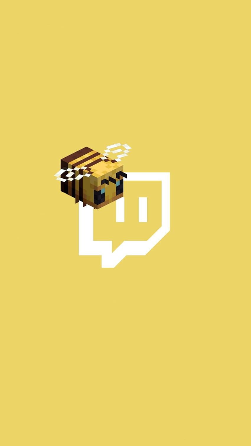  Twitch Hintergrundbild 850x1508. Twitch Logo Bee Aesthetic In 2021. Minecraft, Mc, Dream Artwork HD phone wallpaper
