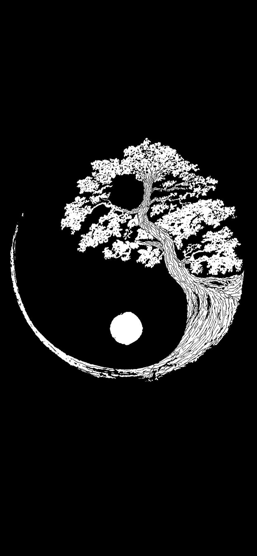  Yin Yang Hintergrundbild 828x1792. Dormitor
