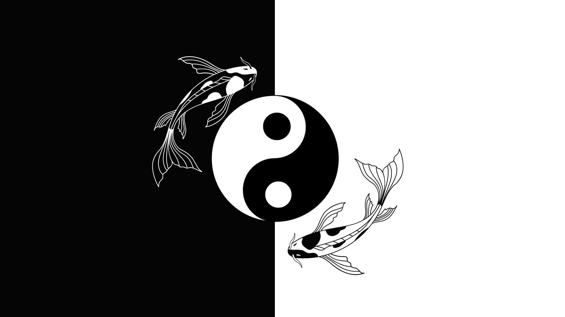  Yin Yang Hintergrundbild 1920x1080. Yin Yang Fish Wallpaper