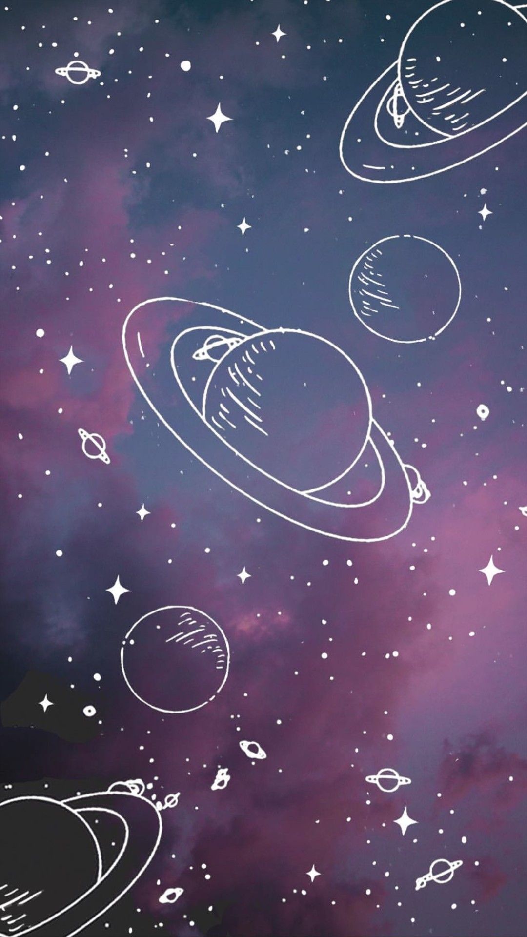 Galaxie Hintergrundbild 1080x1920. Aesthetic Galaxy Wallpaper