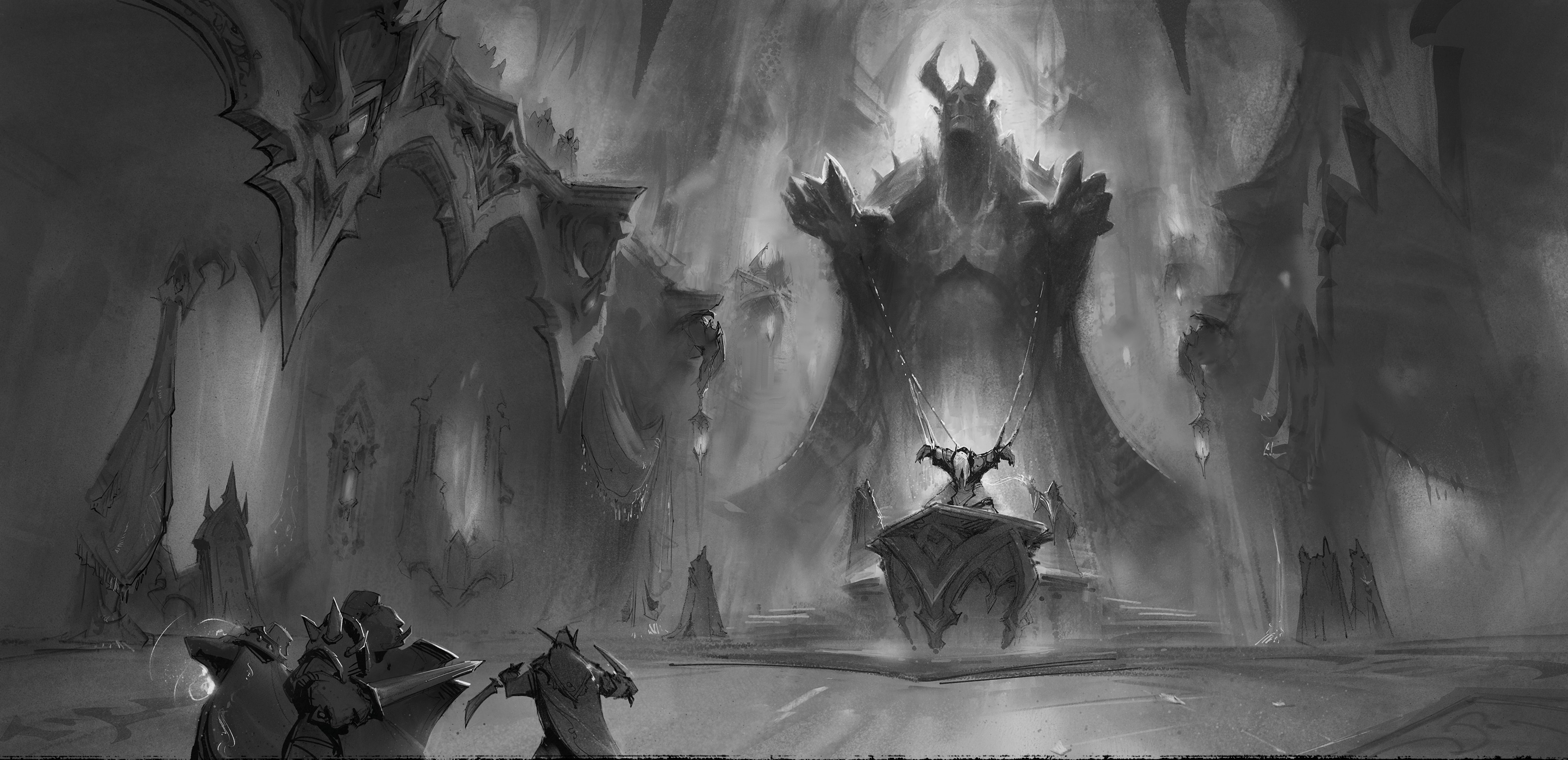  WoW Shadowlands Hintergrundbild 6500x3152. Behold World of Warcraft: Shadowlands' new vampire haven, Revendreth
