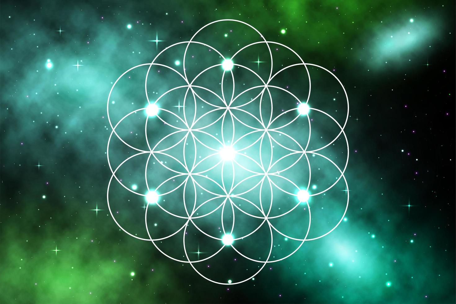 Blume Des Lebens Hintergrundbild 1470x980. Mandala heilige Geometrie Blume des Lebens in der Galaxie 1101320 Vektor Kunst bei Vecteezy