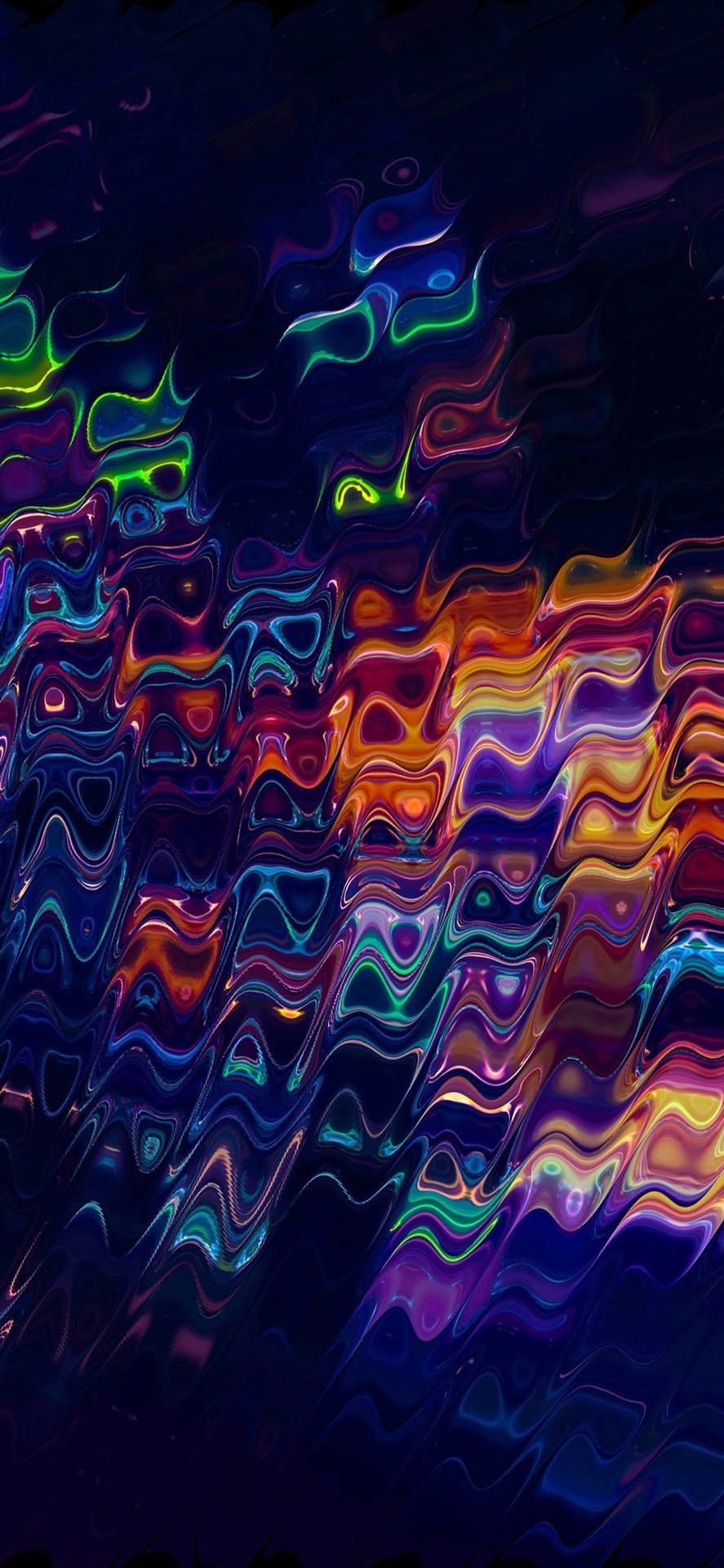  IPhone 11 Pro Hintergrundbild 887x1920. Download Cool iPhone 11 Neon Aesthetic Waves Wallpaper