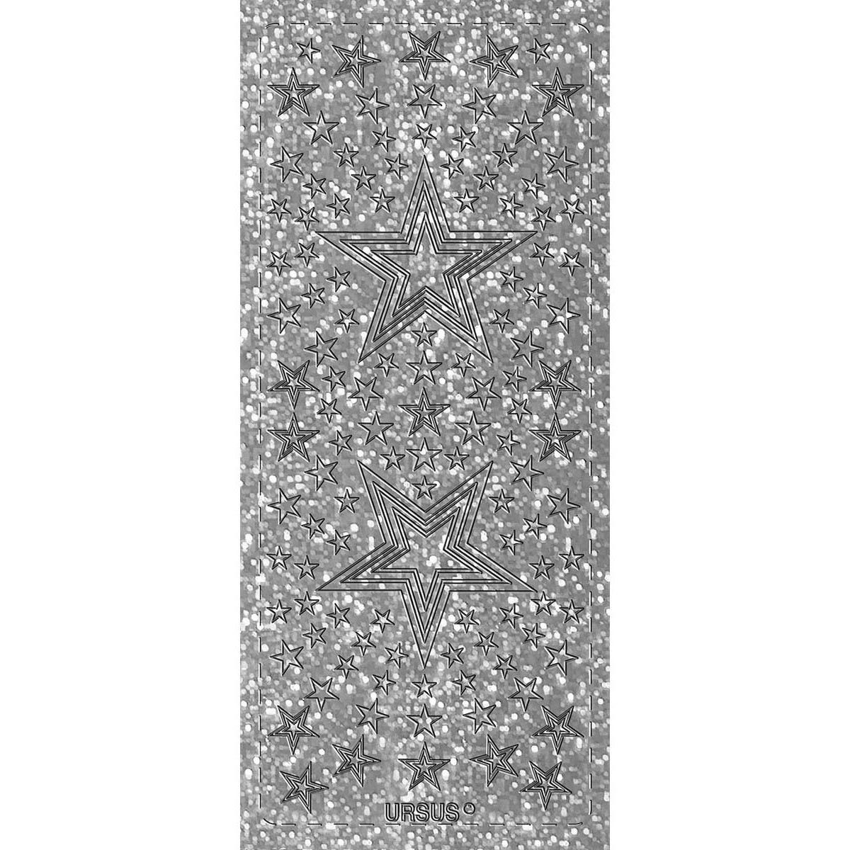  Silber Hintergrundbild 1200x1200. Hologramm Sticker Sterne 4 silber