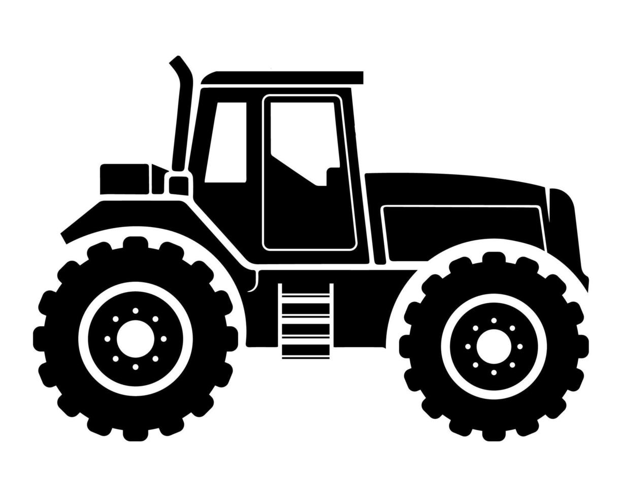  Traktoren Hintergrundbild 1225x980. schwarz Silhouette von ein Traktor auf ein Weiß Hintergrund. Bauernhof Ausrüstung Symbol. eben Vektor Illustration. 21789788 Vektor Kunst bei Vecteezy