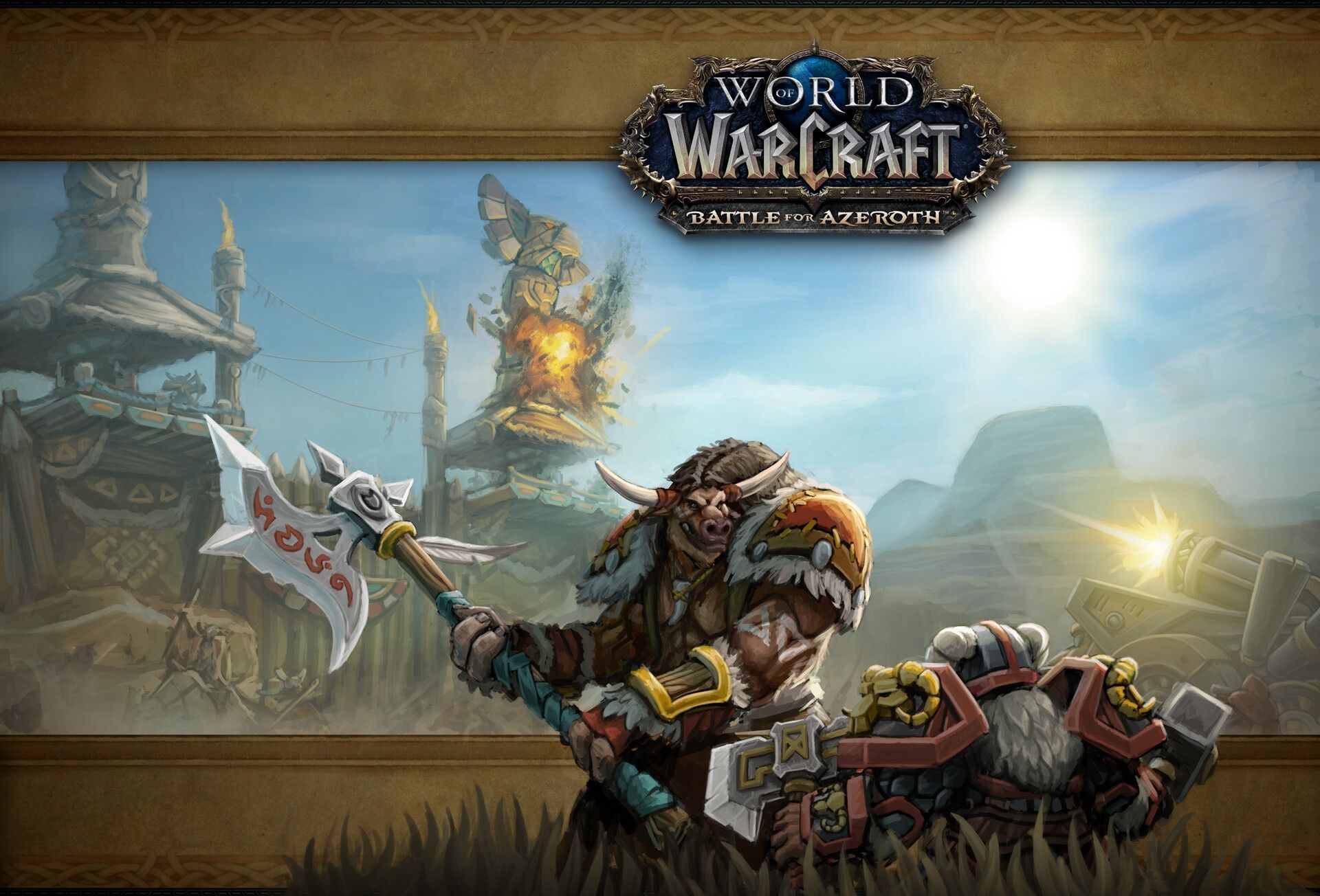  World Of Warcraft Hintergrundbild 1920x1304. Southern Barrens Warfront Concept Fan Art by Handclaw, Armor, & Loading Screen