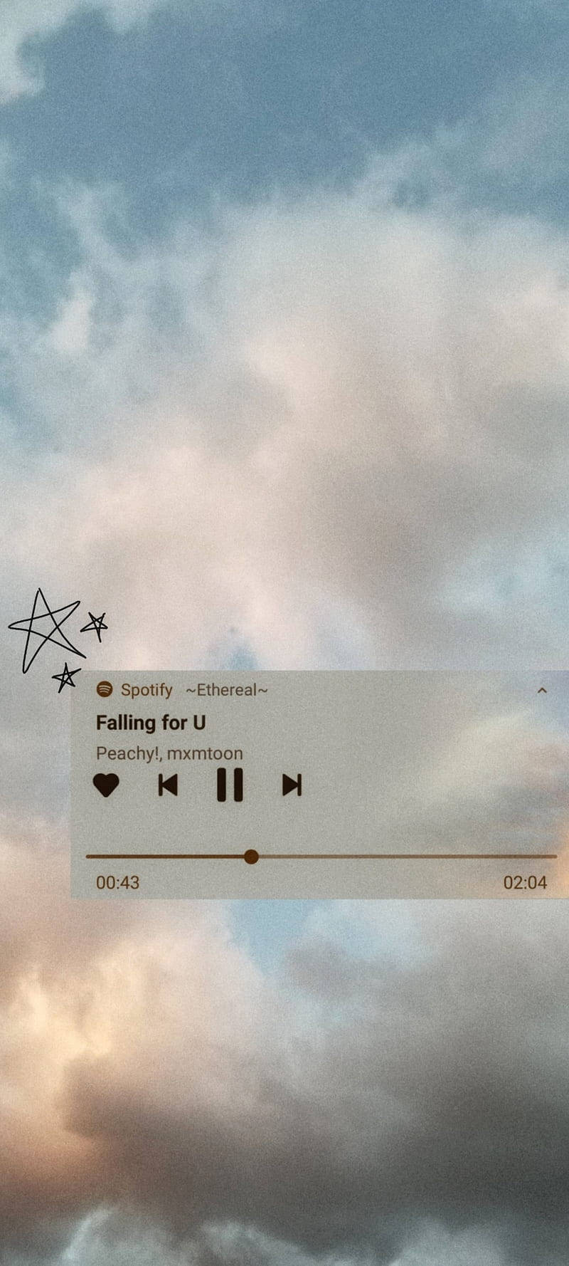  Spotify Hintergrundbild 800x1778. Download Aesthetic Music Falling For U Wallpaper