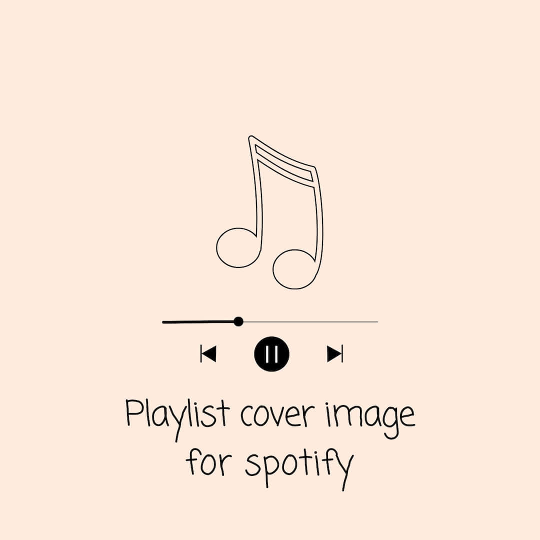  Spotify Hintergrundbild 1080x1080. Download Beige Spotify Playlist Cover Illustration Wallpaper