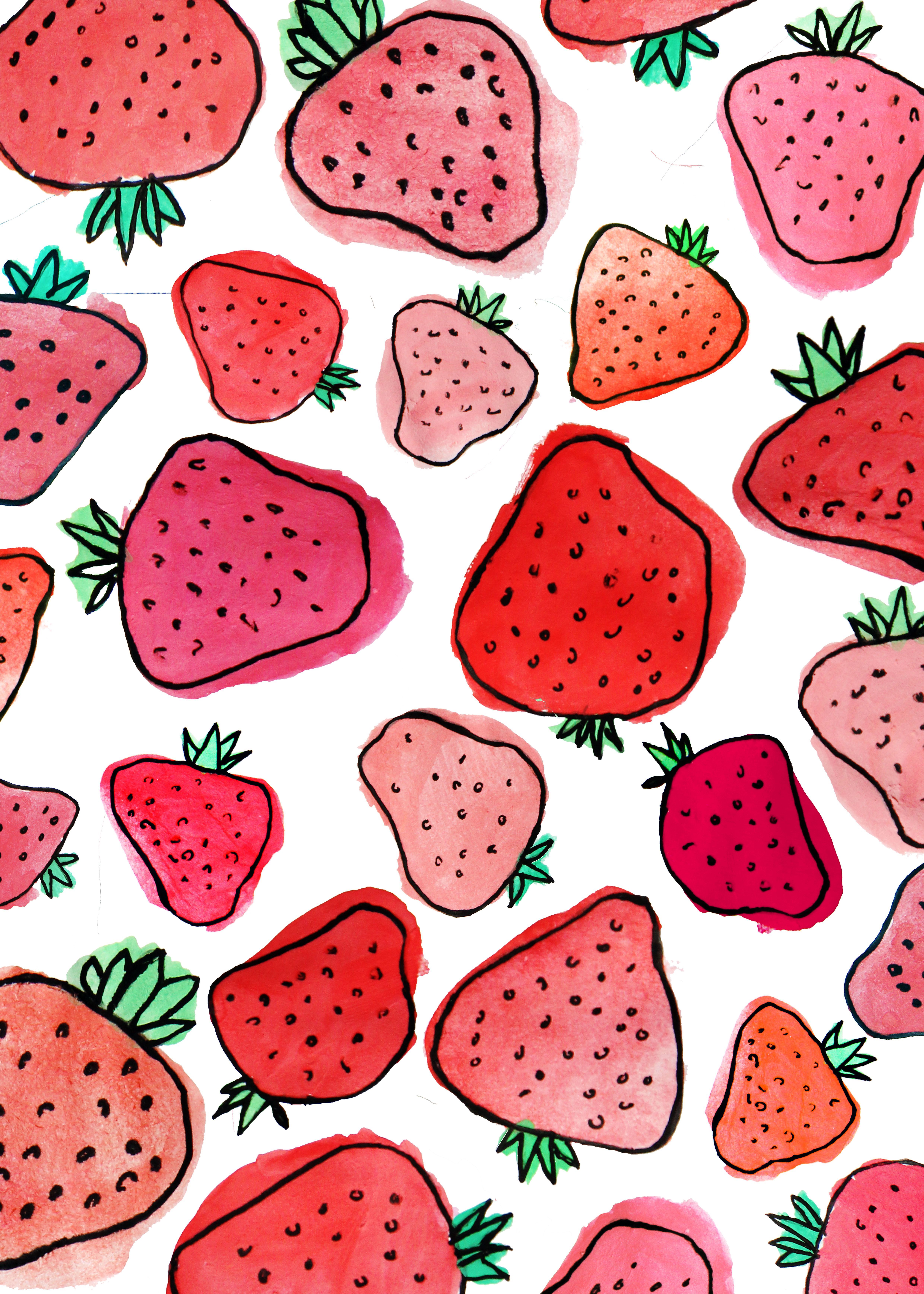  Erdbeeren Hintergrundbild 4961x6944. Strawberry Summer Wallpaper for iPhone or Samsung. Sommer hintergrundbild, Cooler hintergrund, iPhone hintergrund sommer
