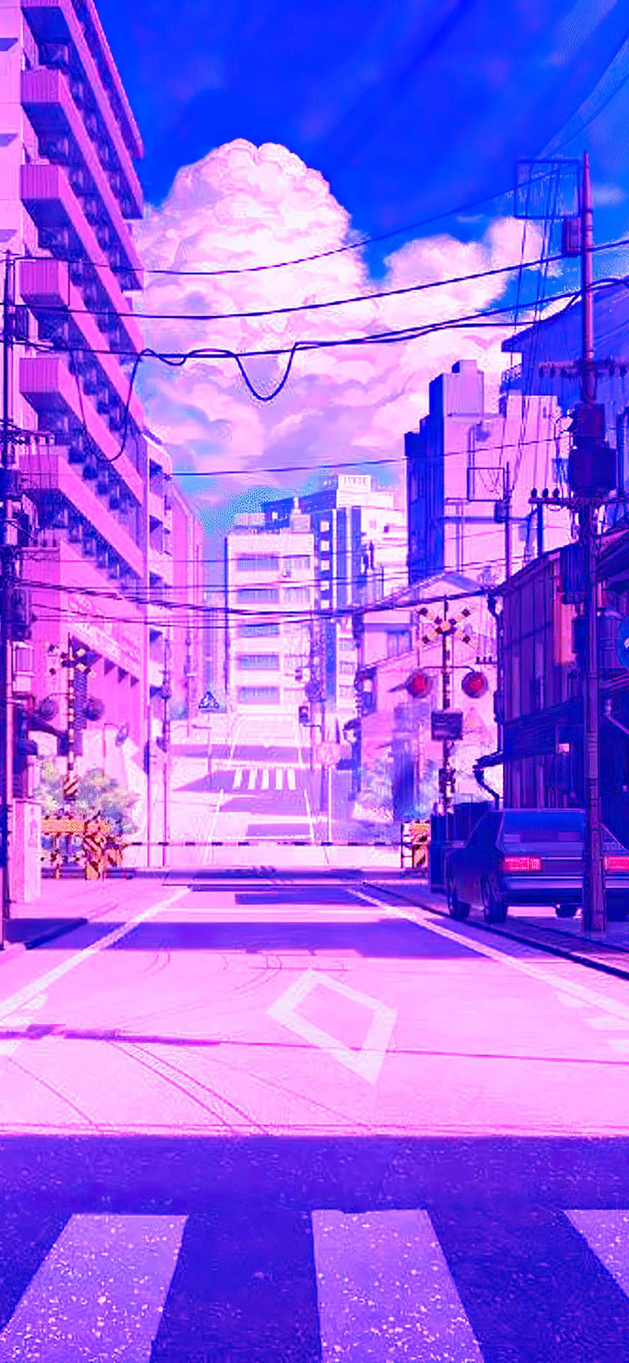  IPhone Stadt Hintergrundbild 887x1920. Ästhetische Anime Stadt Wallpaper KOSTENLOS