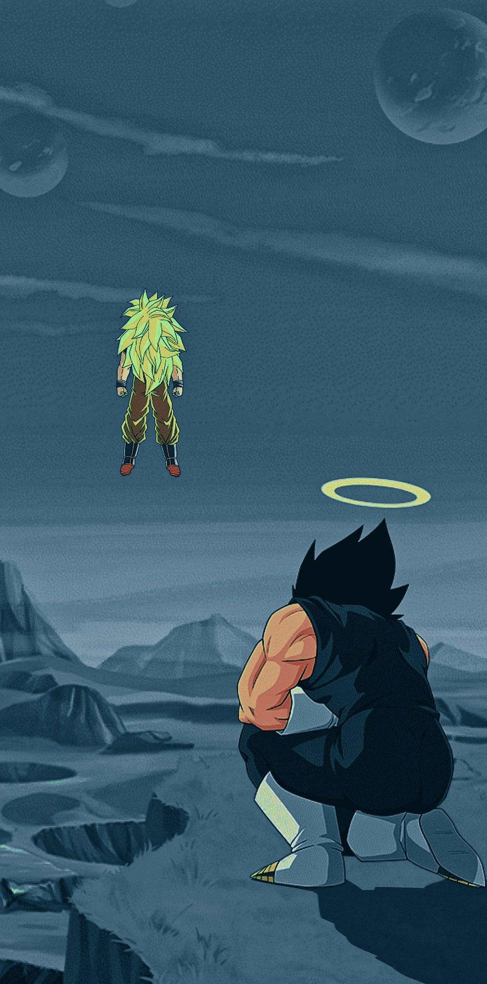  Goku Hintergrundbild 951x1920. Download Dragon Ball Z Goku Aesthetic Wallpaper