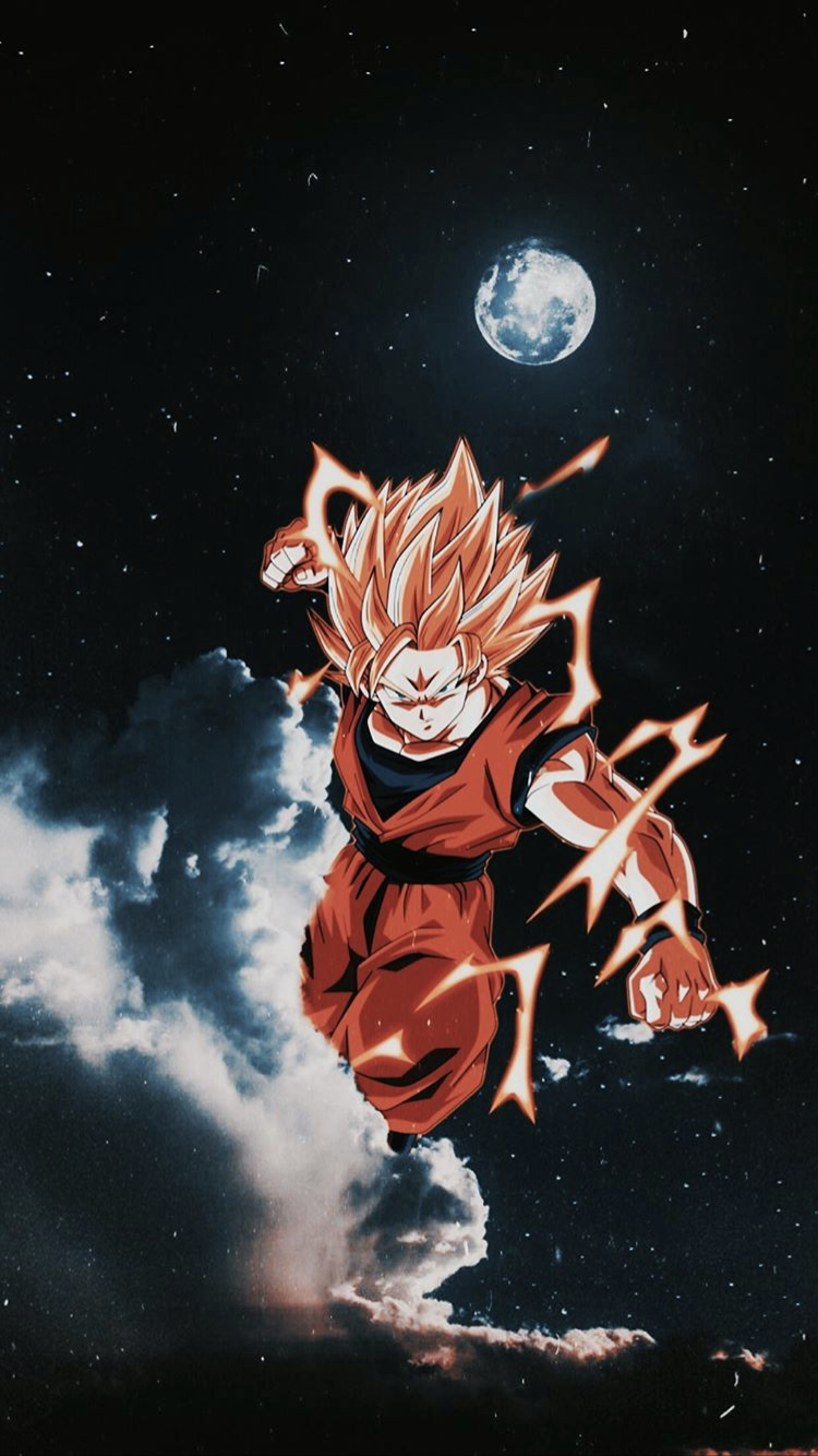  Son Goku Hintergrundbild 750x1334. SSJ2 Son Goku. Anime dragon ball super, Anime dragon ball, Dragon ball artwork