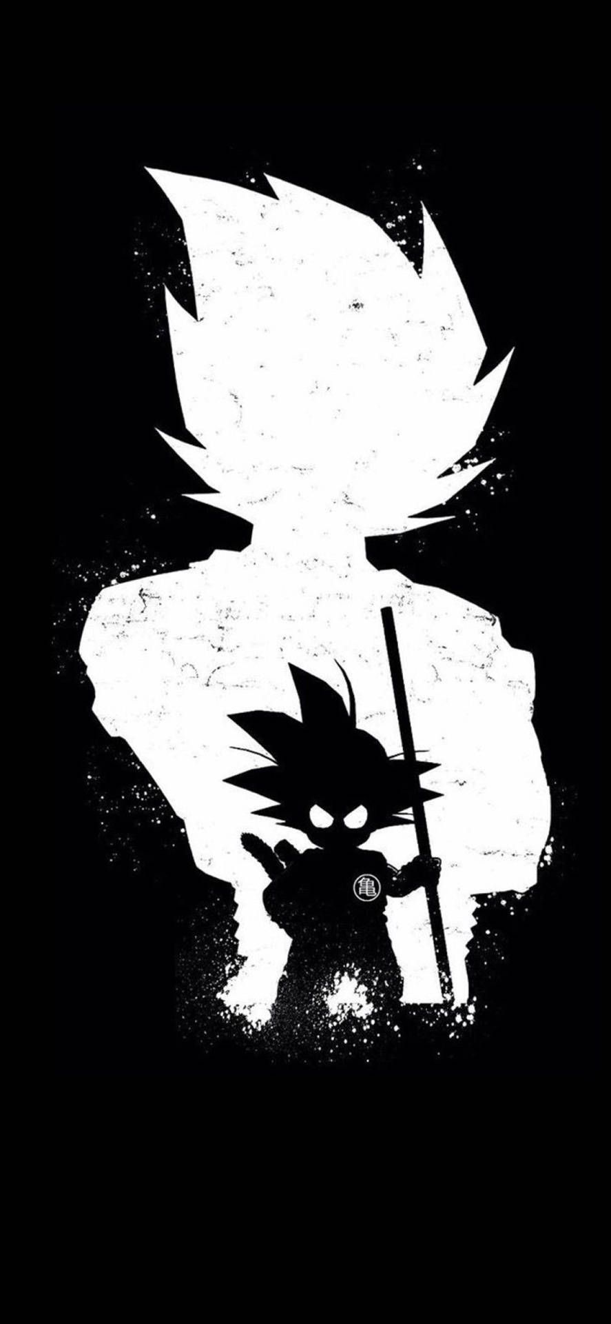  Son Goku Hintergrundbild 887x1920. Download Dark Anime Aesthetic Son Goku Wallpaper