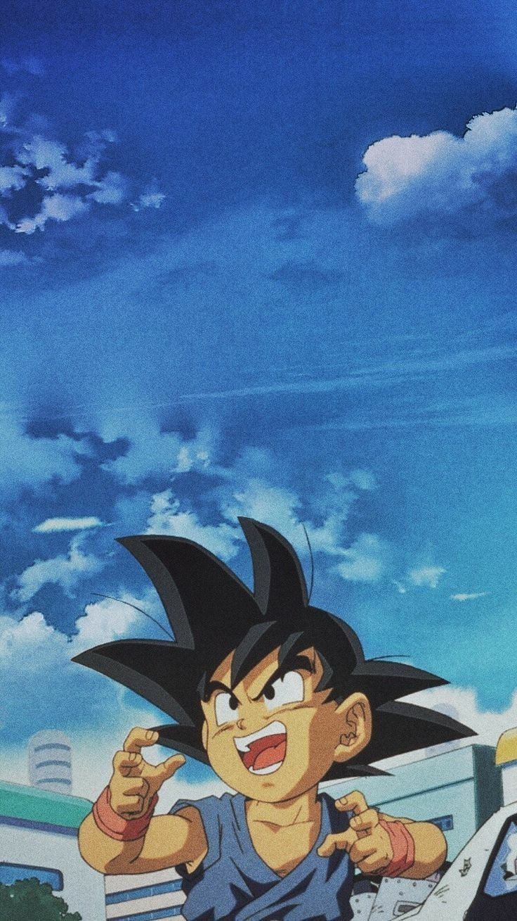 Son Goku Hintergrundbild 736x1309. Goku Anime Aesthetic Wallpaper