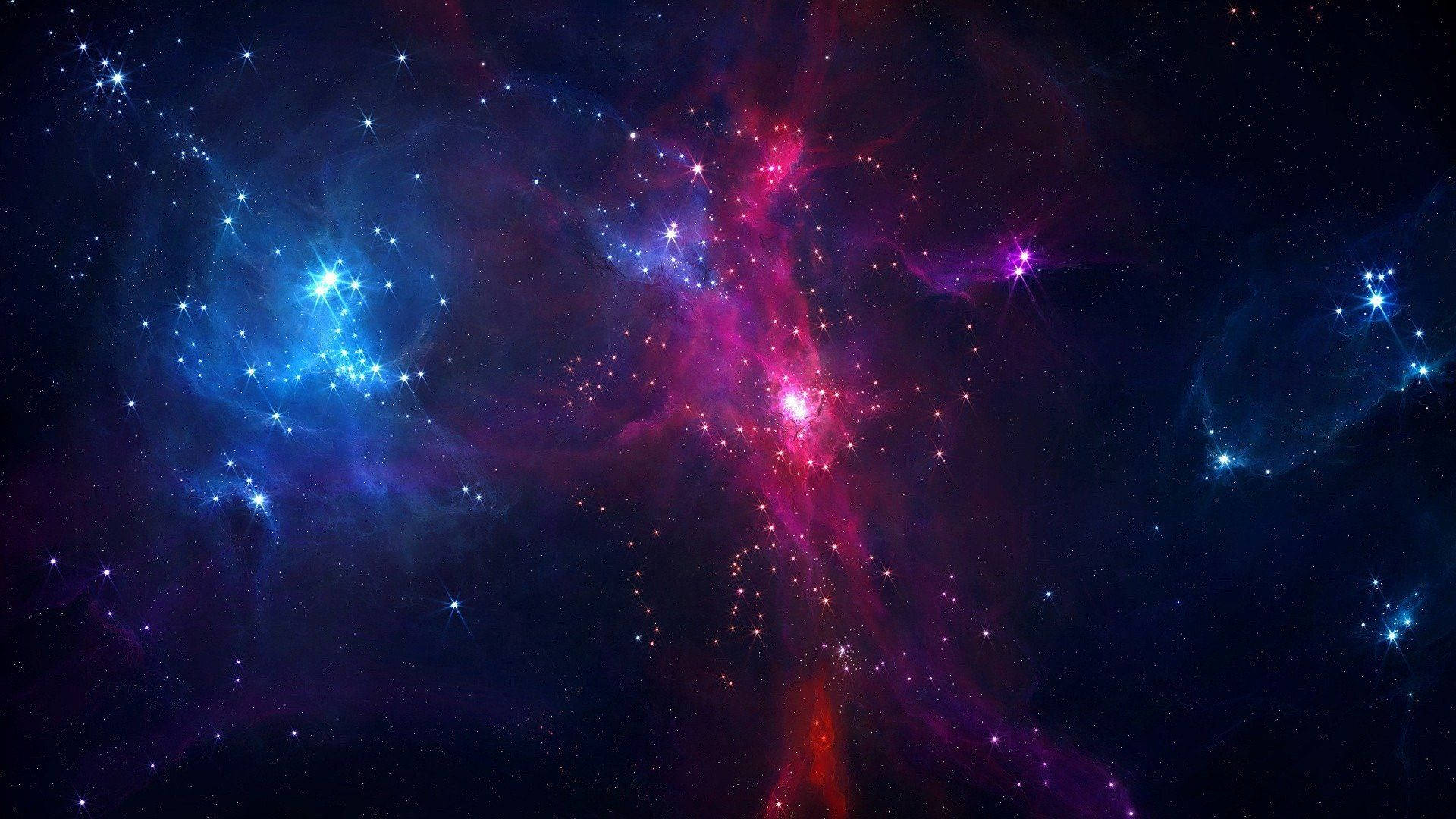 Galaxie Hintergrundbild 1920x1080. Download Aesthetic Cosmic Galaxy Wallpaper