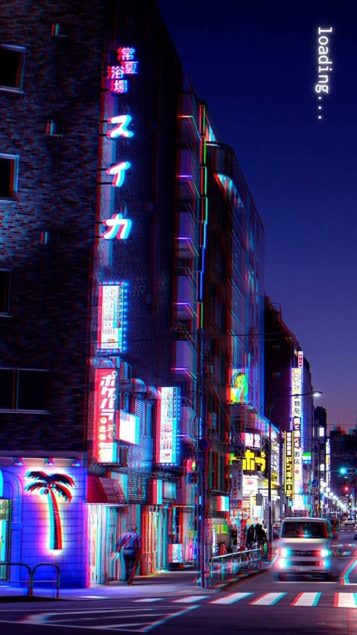  Neon Coole Hintergrundbild 700x1244. Free Cyberpunk Aesthetic Mobile Wallpaper template