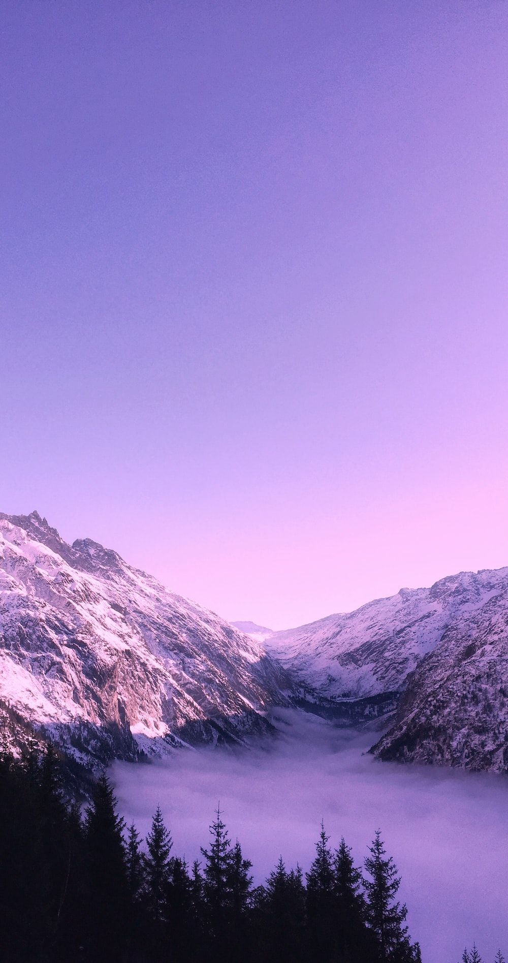  Berge Winter Hintergrundbild 1000x1895. Lila Hintergrundbilder: Kostenloser HD Download [HQ]