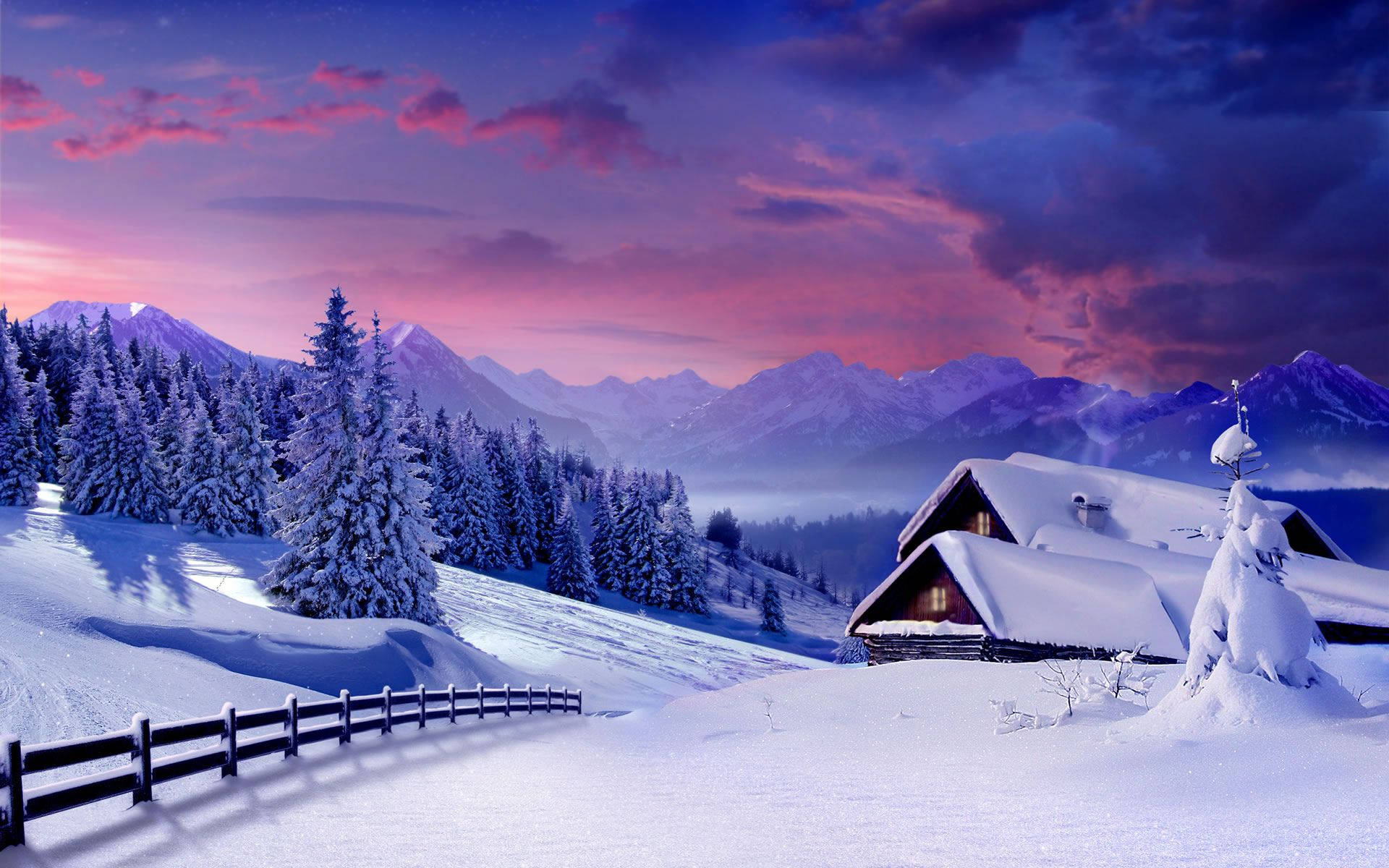  Berge Winter Hintergrundbild 1920x1200. Winter Wallpaper KOSTENLOS
