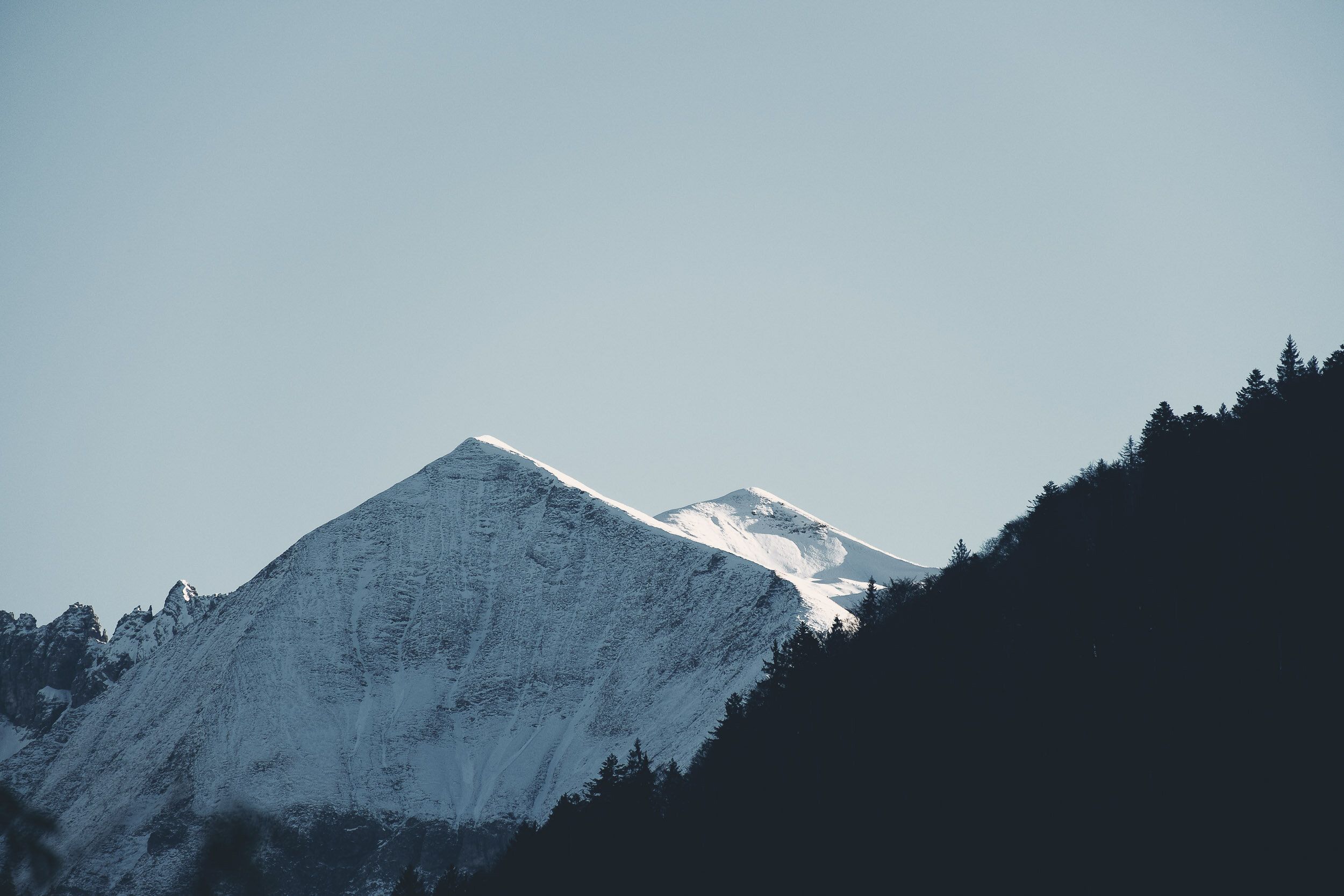  Berge Winter Hintergrundbild 2500x1667. Fotos der Allgäuer Alpen