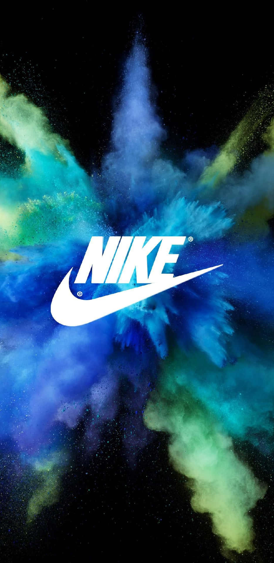  Nike Coole Hintergrundbild 934x1920. Blaues Nike Logo Wallpaper KOSTENLOS