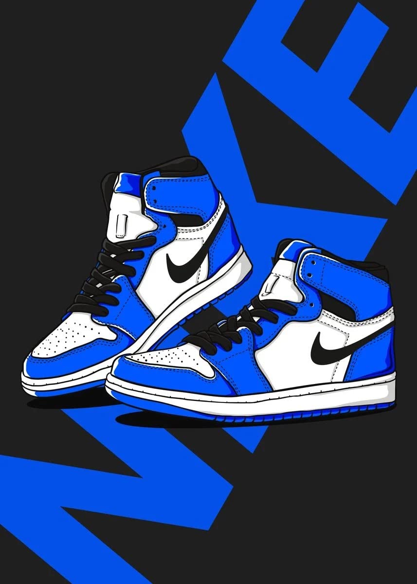  Nike Coole Hintergrundbild 857x1200. Amazon.de: Street Art Jordan 1 Nike Air Blue Shop Sign Logo Sport Fashion Trainer Sneaker Print Poster Wandbild A4+, 210 x 297 month