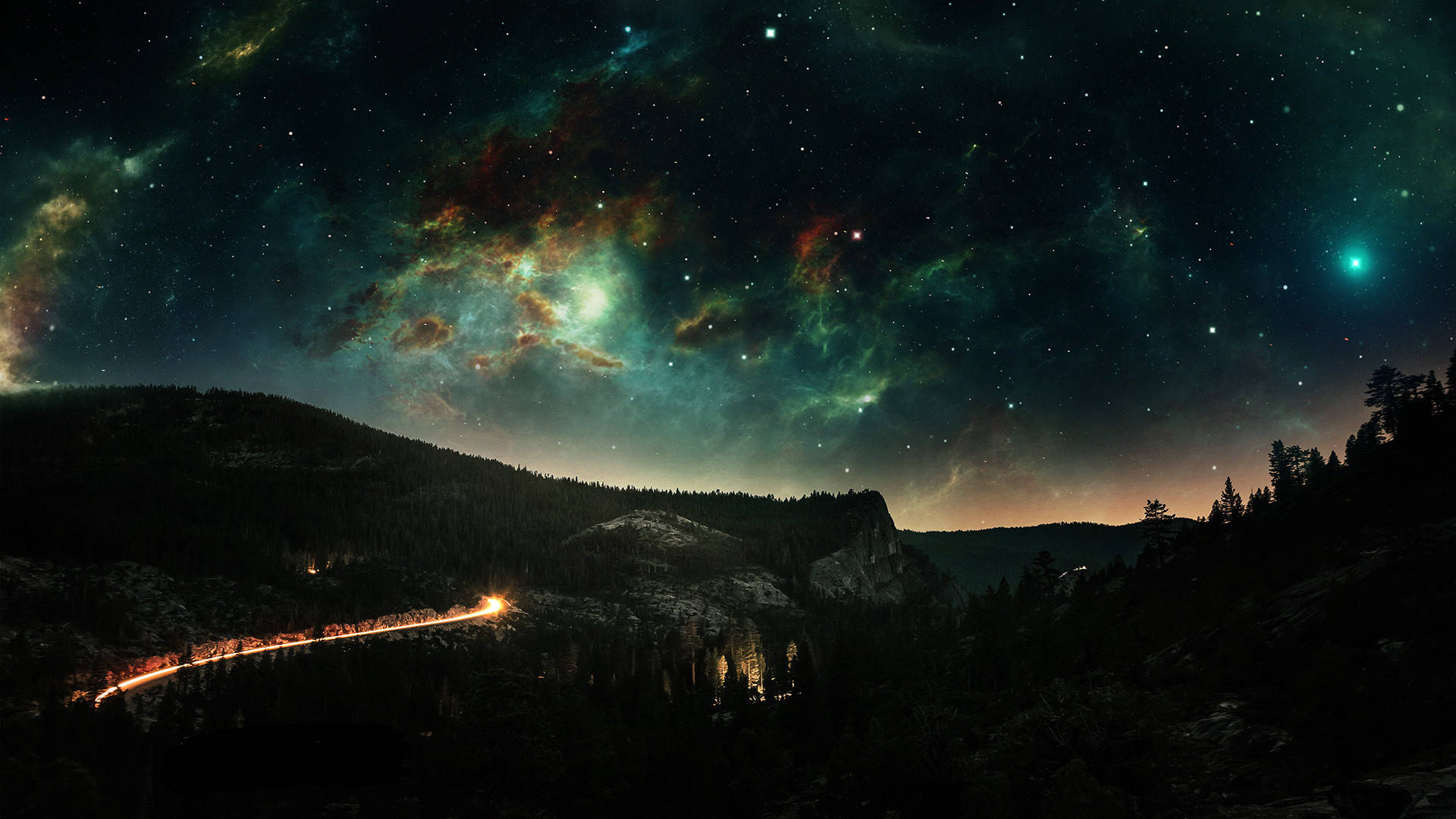  Polarlicht Hintergrundbild 1920x1080. Galaxy Hintergrundbilder Wallpaper KOSTENLOS