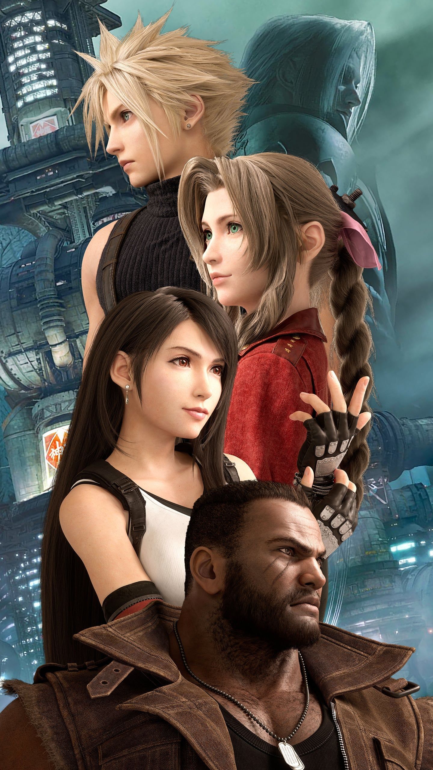  Final Fantasy Hintergrundbild 1440x2560. FF7 Remake Portrait Wallpaper (QHD)