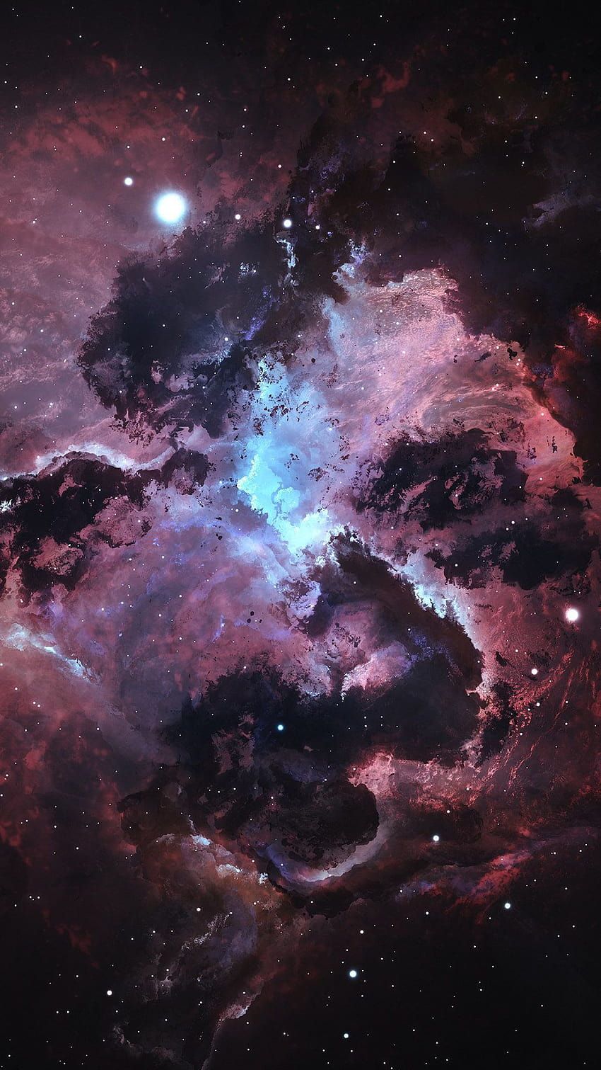 Galaxie Hintergrundbild 850x1511. Phone Landscape Galaxy Starry Sky Nebula, galaxy aesthetic landscape HD phone wallpaper