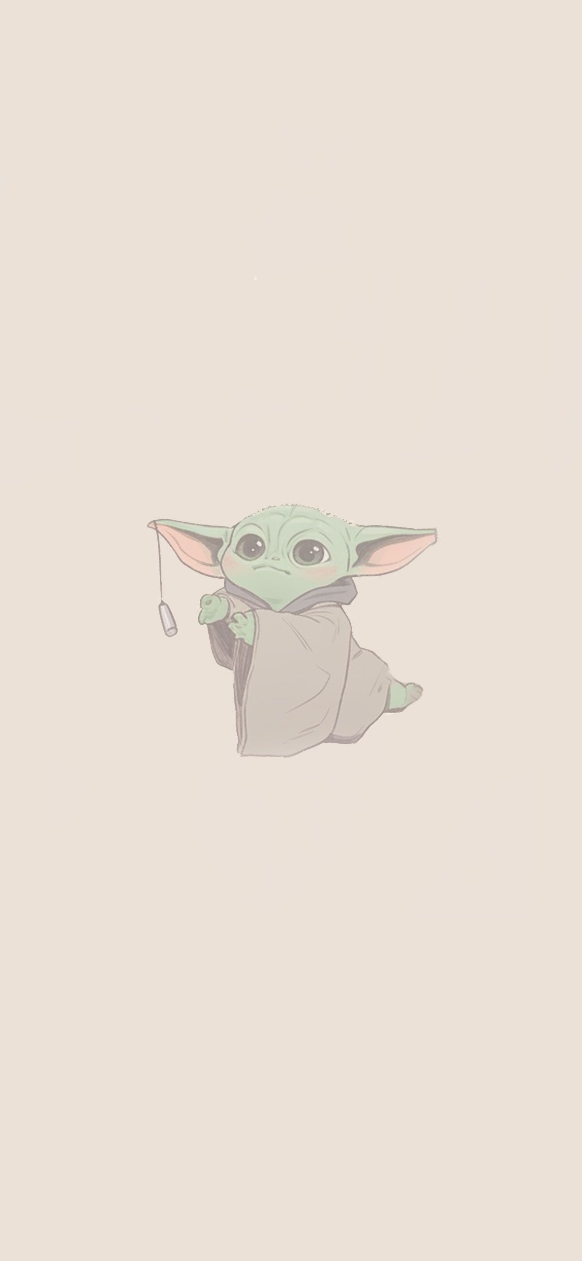  Mandalorian Hintergrundbild 1183x2560. Baby Yoda Aesthetic Pattern Wallpaper Star Wars Wallpaper