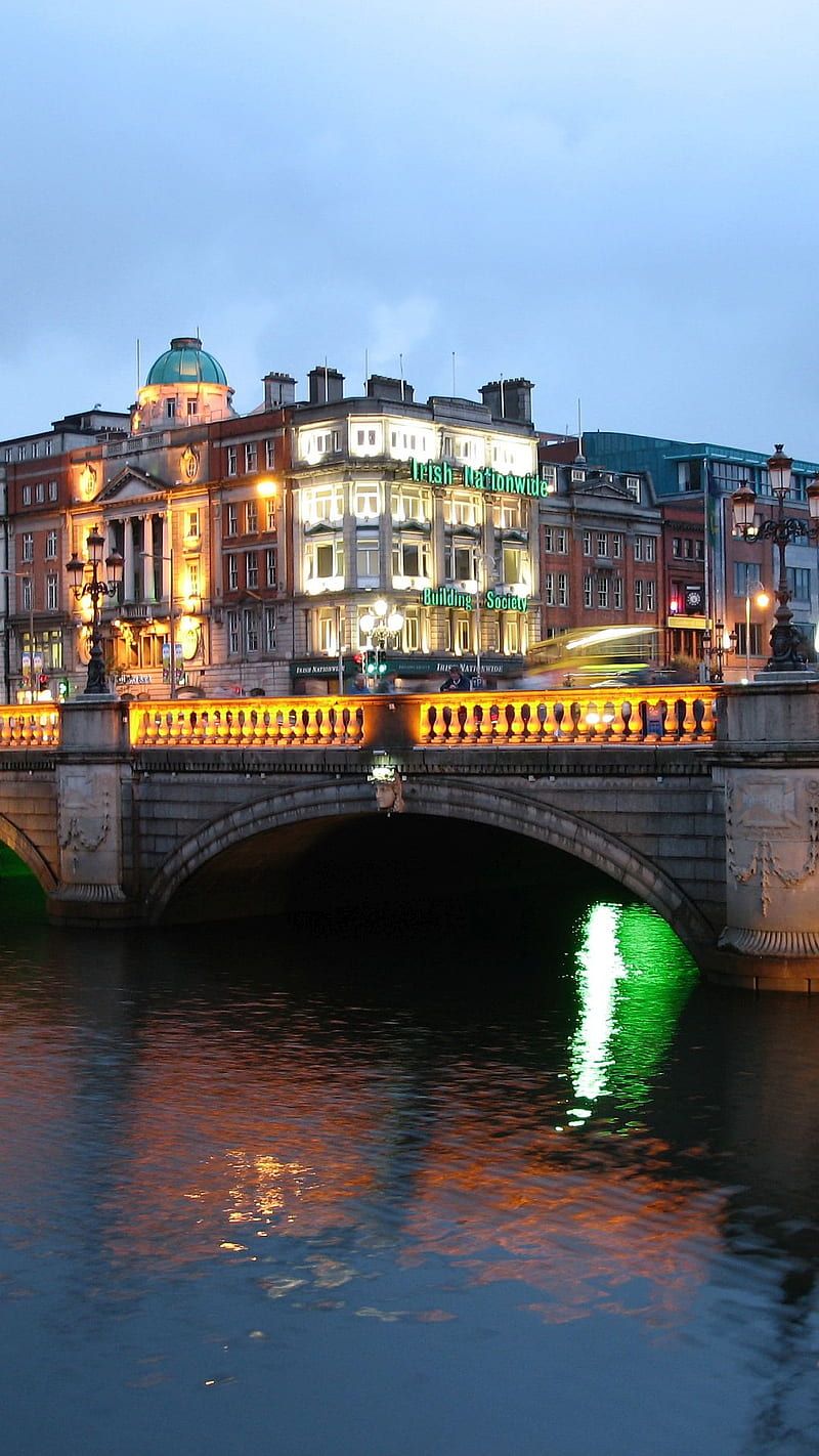  Irland Hintergrundbild 800x1422. Dublin Night, ireland, HD phone wallpaper