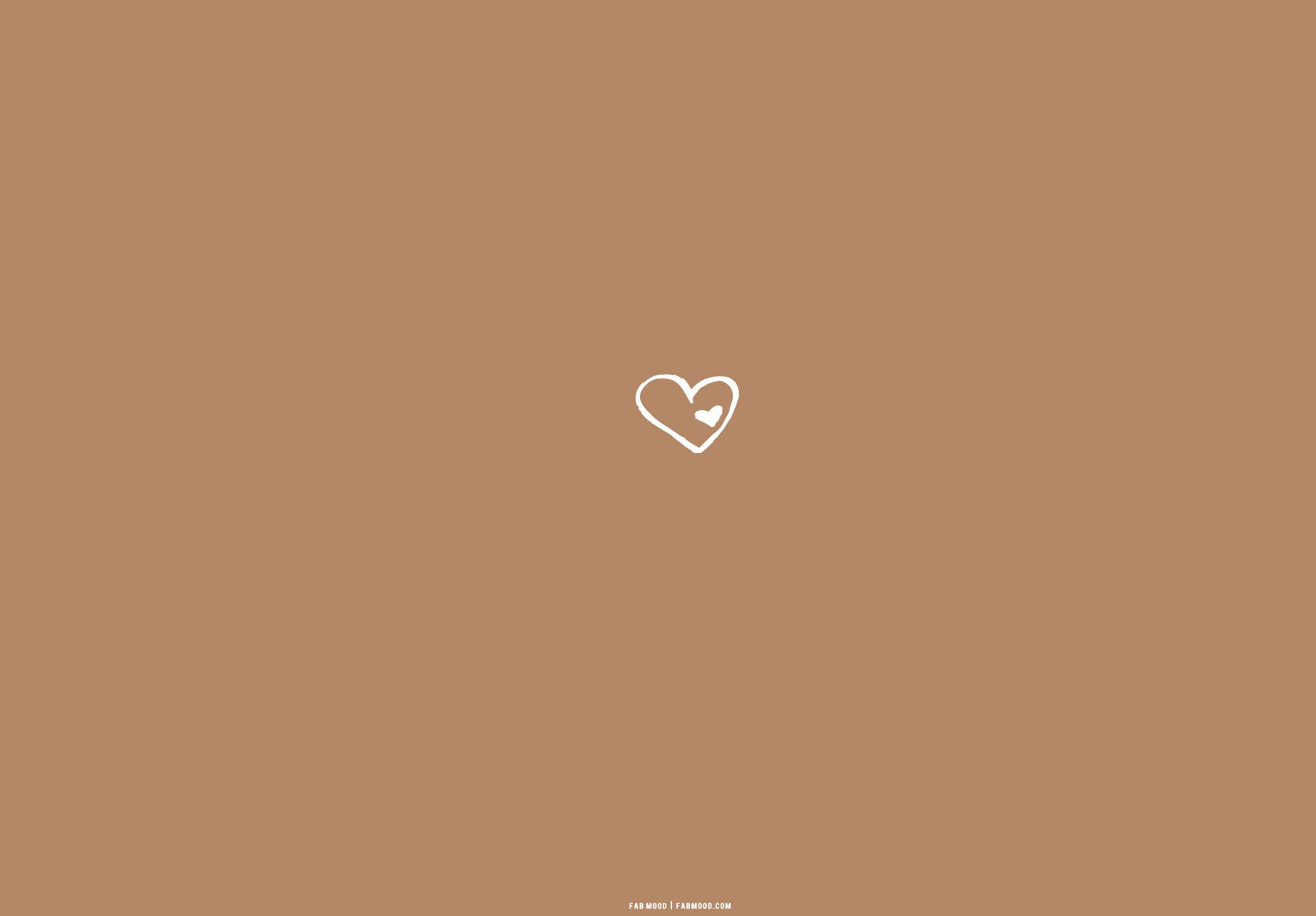  Erfolg Hintergrundbild 1970x1371. Brown Aesthetic Wallpaper for Laptop : Heart on Heart