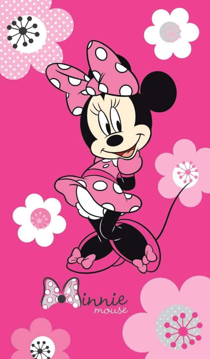  Minnie Mouse Hintergrundbild 736x1255. Download Minnie Mouse Pink Wallpaper