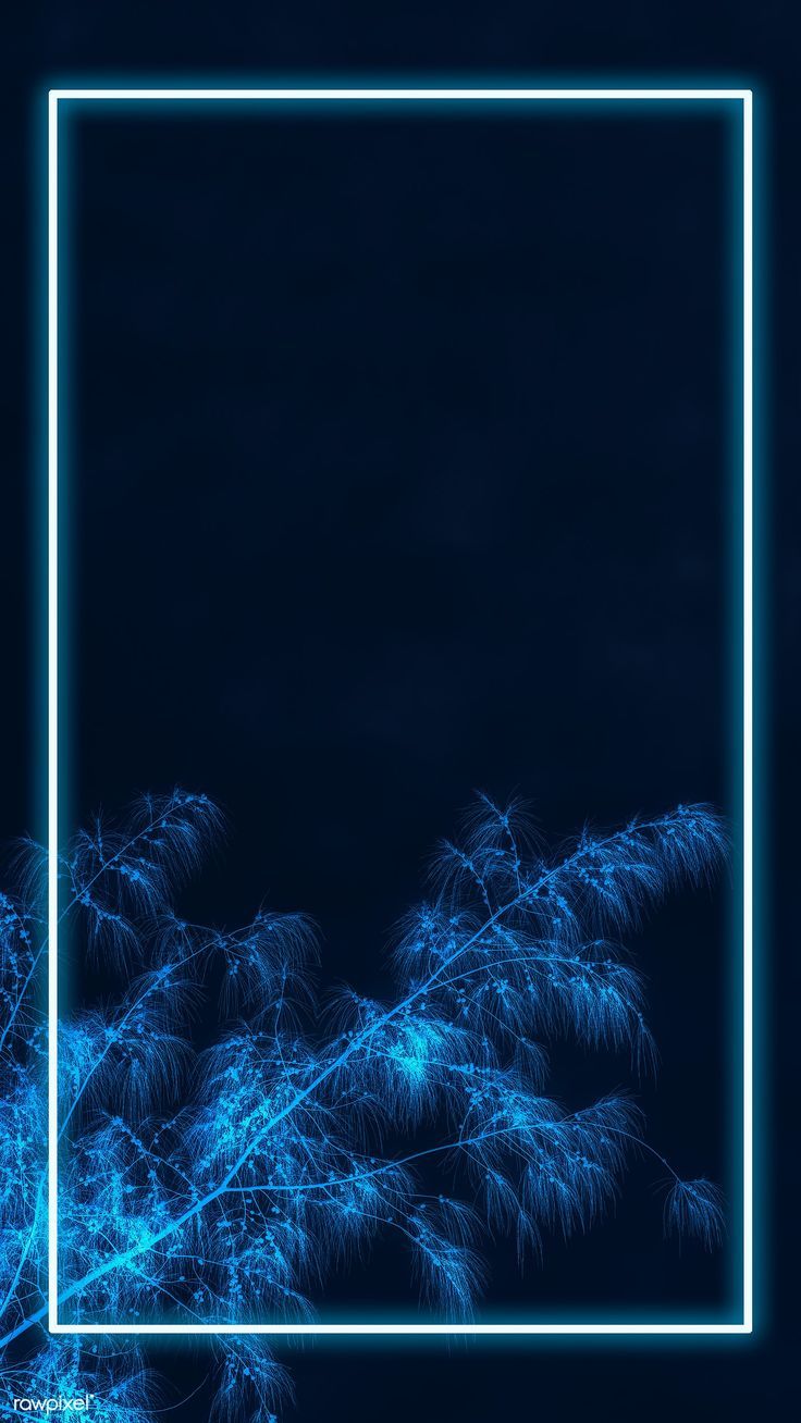  Led Hintergrundbild 736x1308. Neon lights frame with tropical leaves mockup design mobile wallpaper. premium image by rawp. Black and blue wallpaper, Neon light wallpaper, Dark blue wallpaper