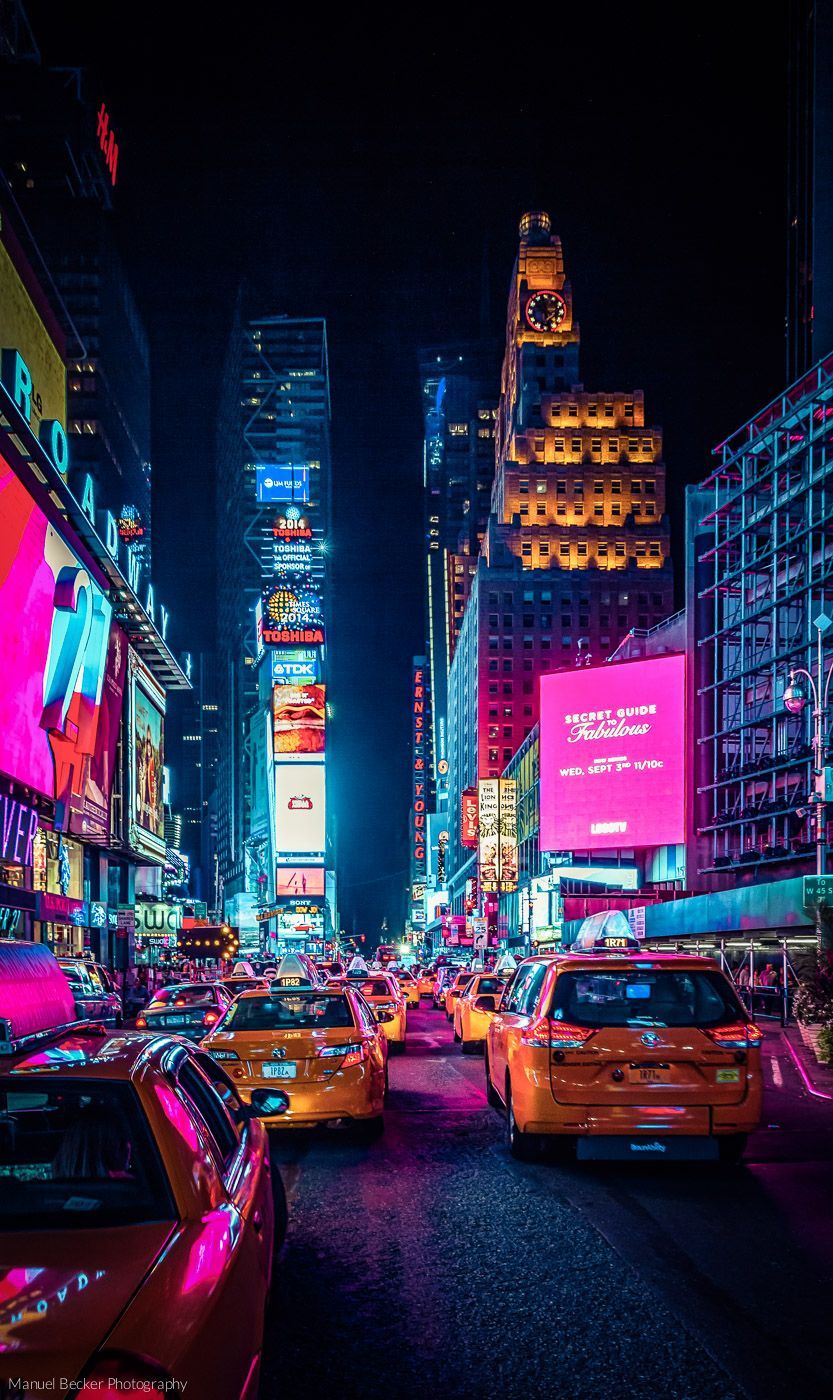  USA Hintergrundbild 833x1400. Times Square, New York, USA by Manuel Becker. New york wallpaper, Times square new york, York wallpaper