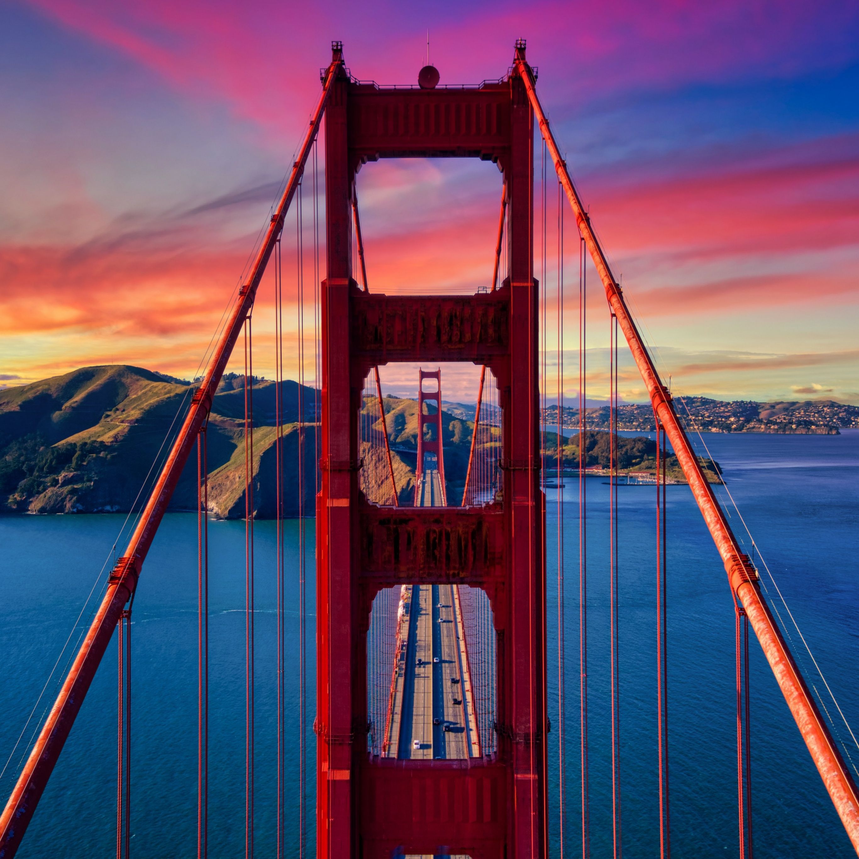  California Hintergrundbild 2732x2732. Golden Gate Bridge Wallpaper 4K, Aesthetic, California, USA