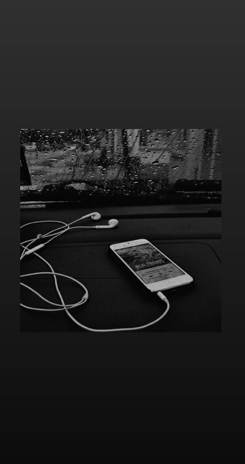  Musik Hintergrundbild 800x1513. Download Music Aesthetic Black And White Wallpaper