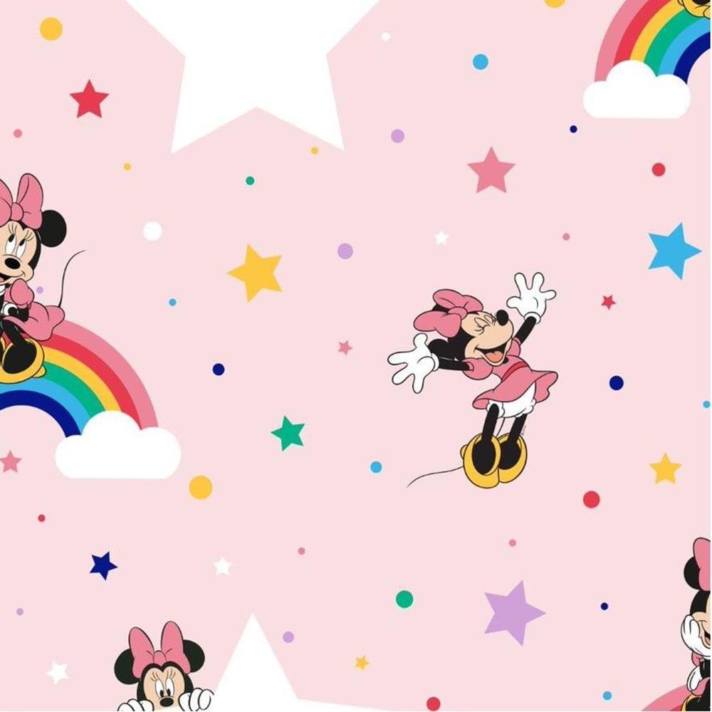 Minnie Mouse Hintergrundbild 1000x1000. Graham And Brown Rainbow Minnie Mouse Pink Wallpaper. Wallpaperhop.co.uk