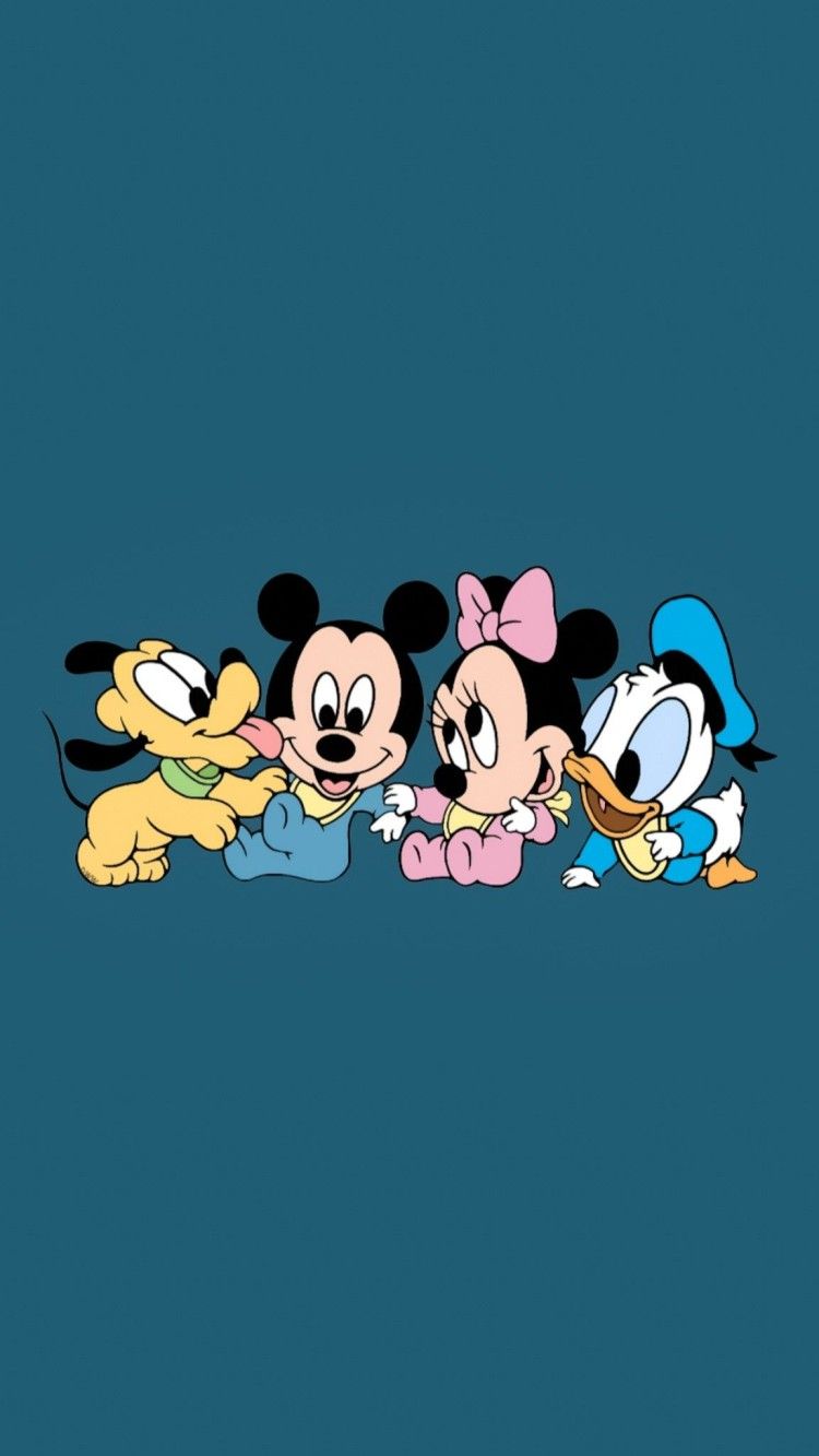  Minnie Mouse Hintergrundbild 750x1333. Mickey Mouse Disney Aesthetic Wallpaper : Mini Mouse Family Wallpaper