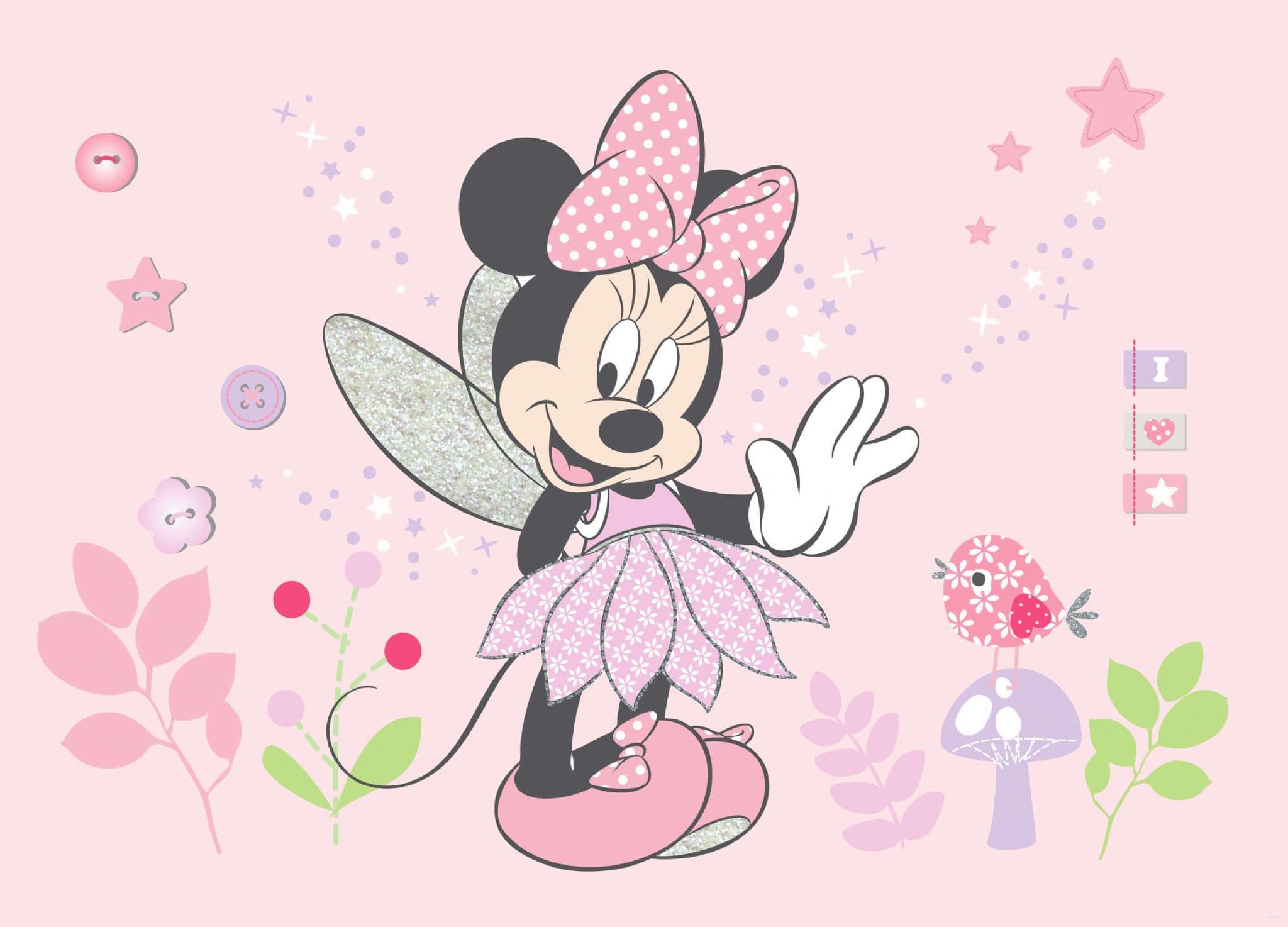  Minnie Mouse Hintergrundbild 2048x1474. Minnie Mouse Small Premium wall murals. Buy it now