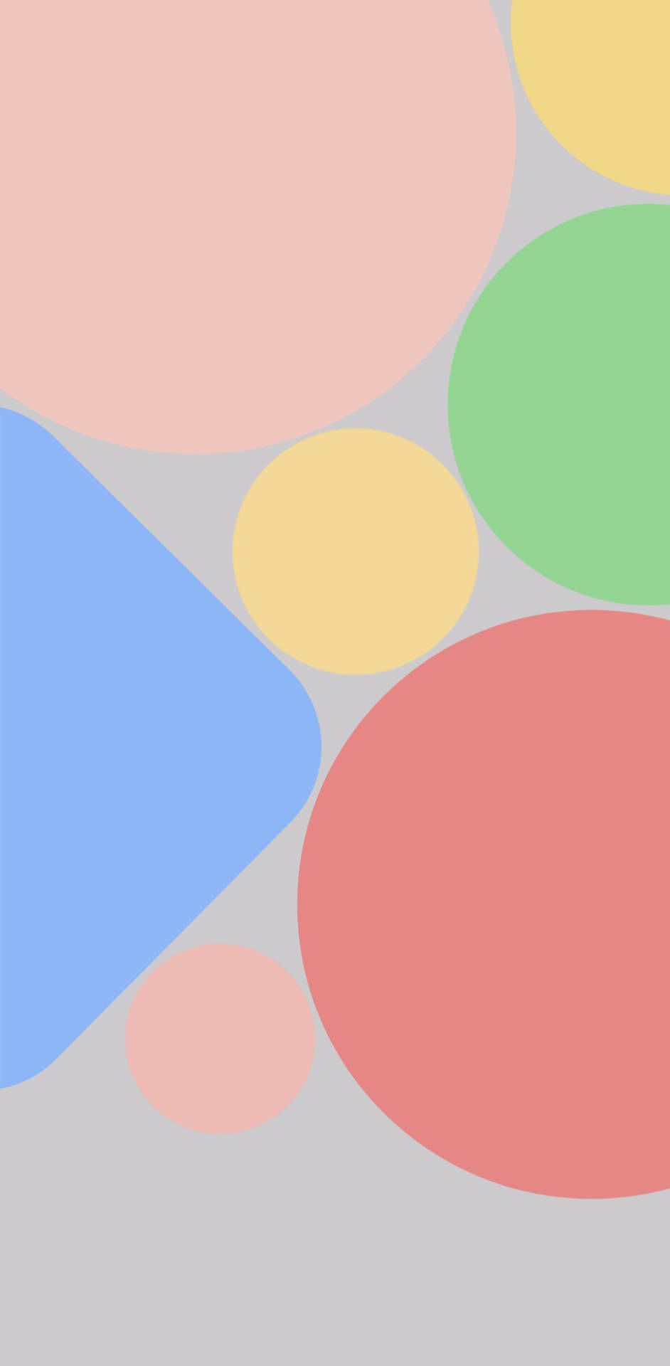  Google Pixel 5 Hintergrundbild 942x1920. Download Pixel 5 Pastel Aesthetic Shapes Wallpaper