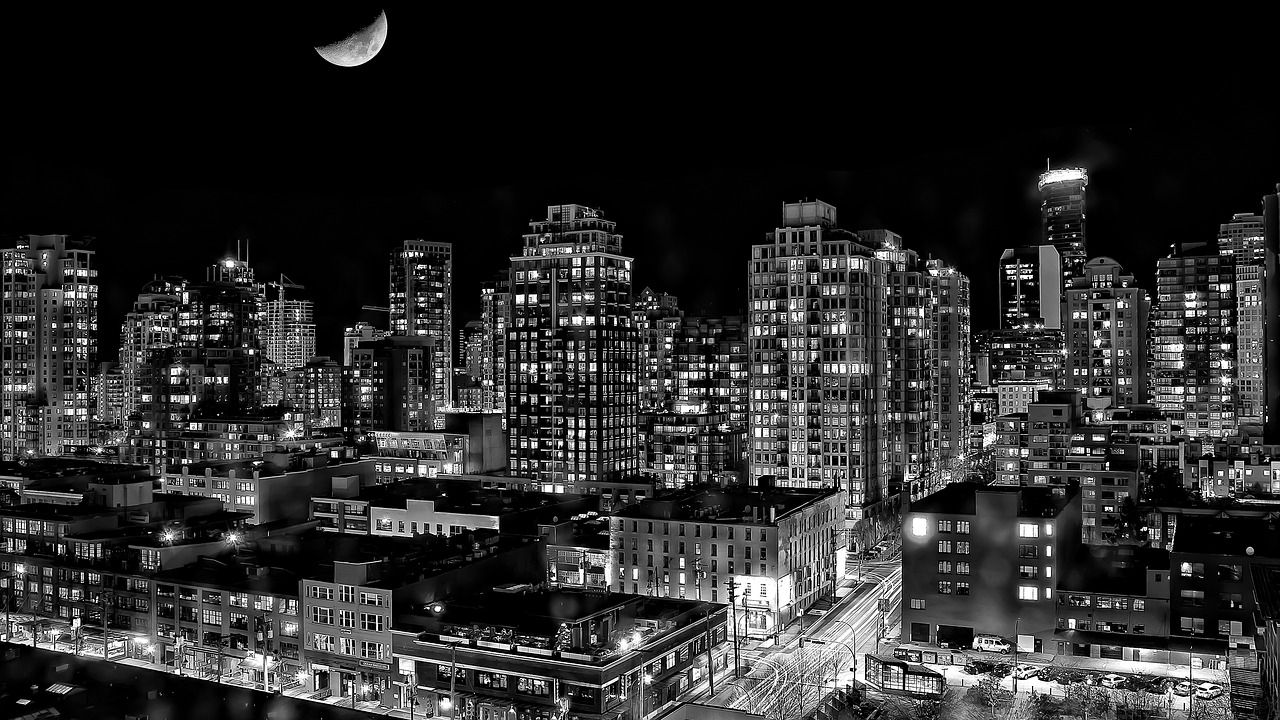  New York Bei Nacht Hintergrundbild 1280x720. Nacht Gebäude Architektur Foto auf Pixabay