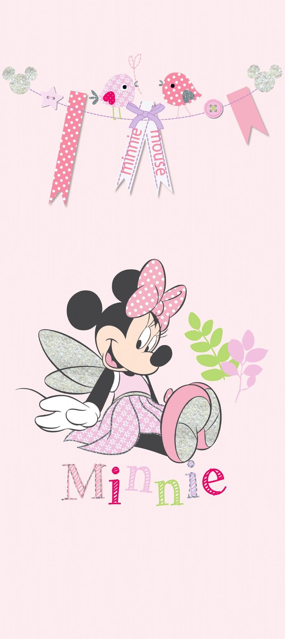  Minnie Mouse Hintergrundbild 915x2048. Disney Minnie Mouse Premium wall murals. Buy it now