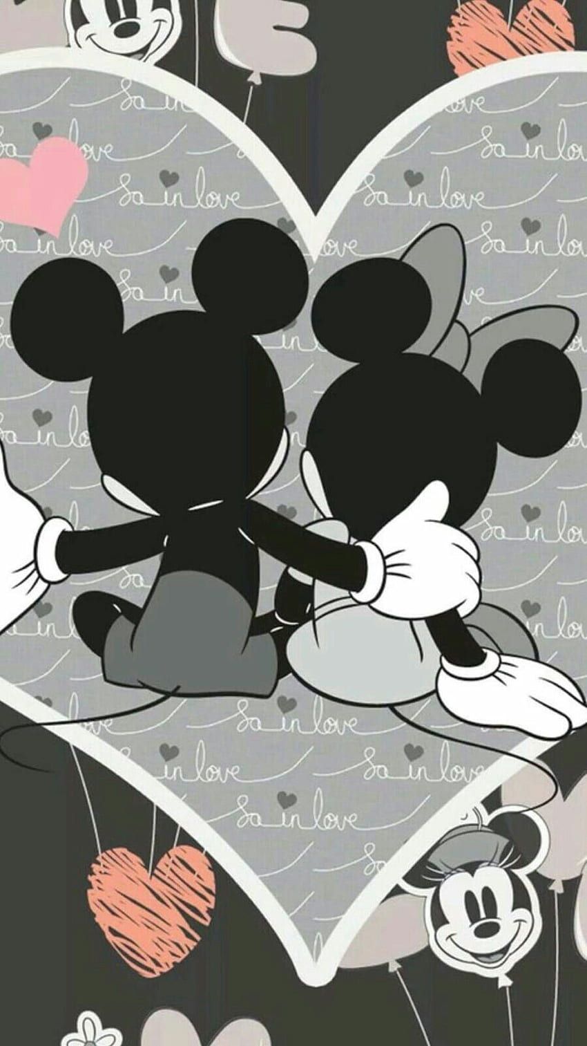  Minnie Mouse Hintergrundbild 850x1513. IPhone Vintage Mickey And Minnie Mouse phone wallpaper