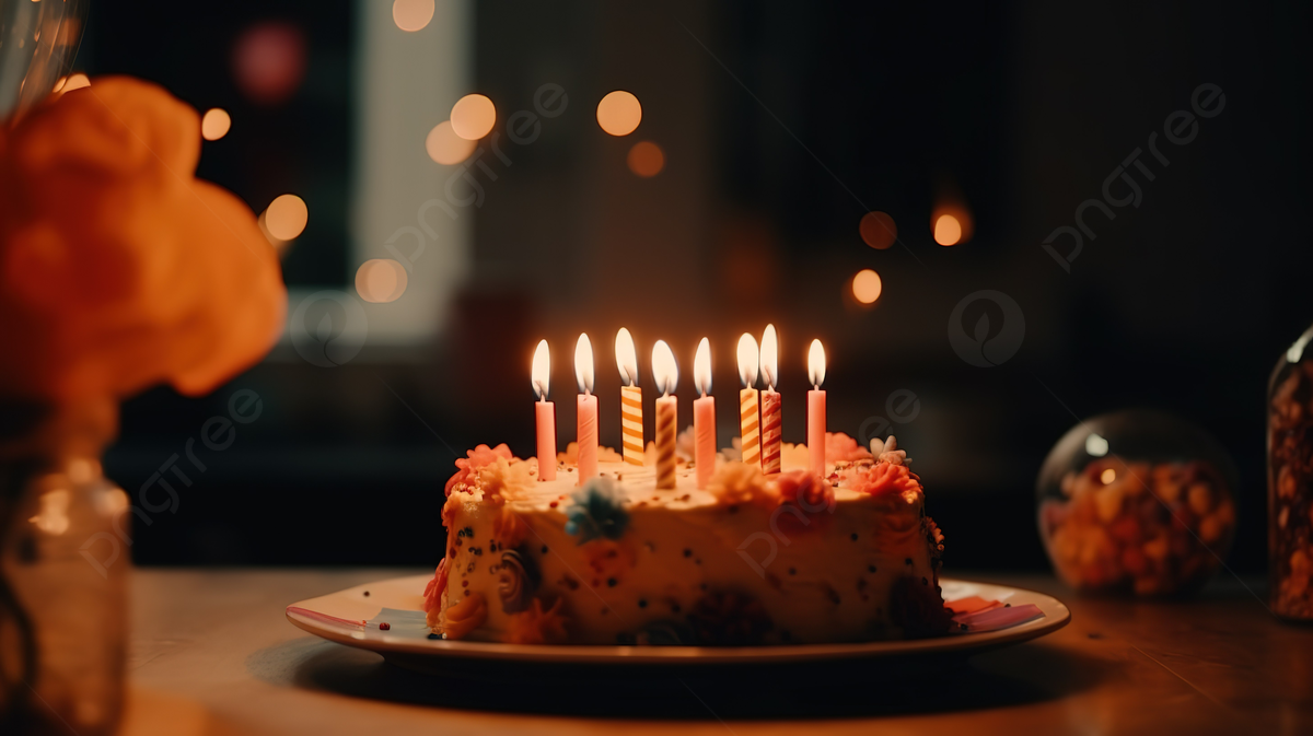  Geburtstag Hintergrundbild 1200x673. Cake With Candles And Candles On It Background, Happy Birthday Aesthetic Picture Background Image And Wallpaper for Free Download
