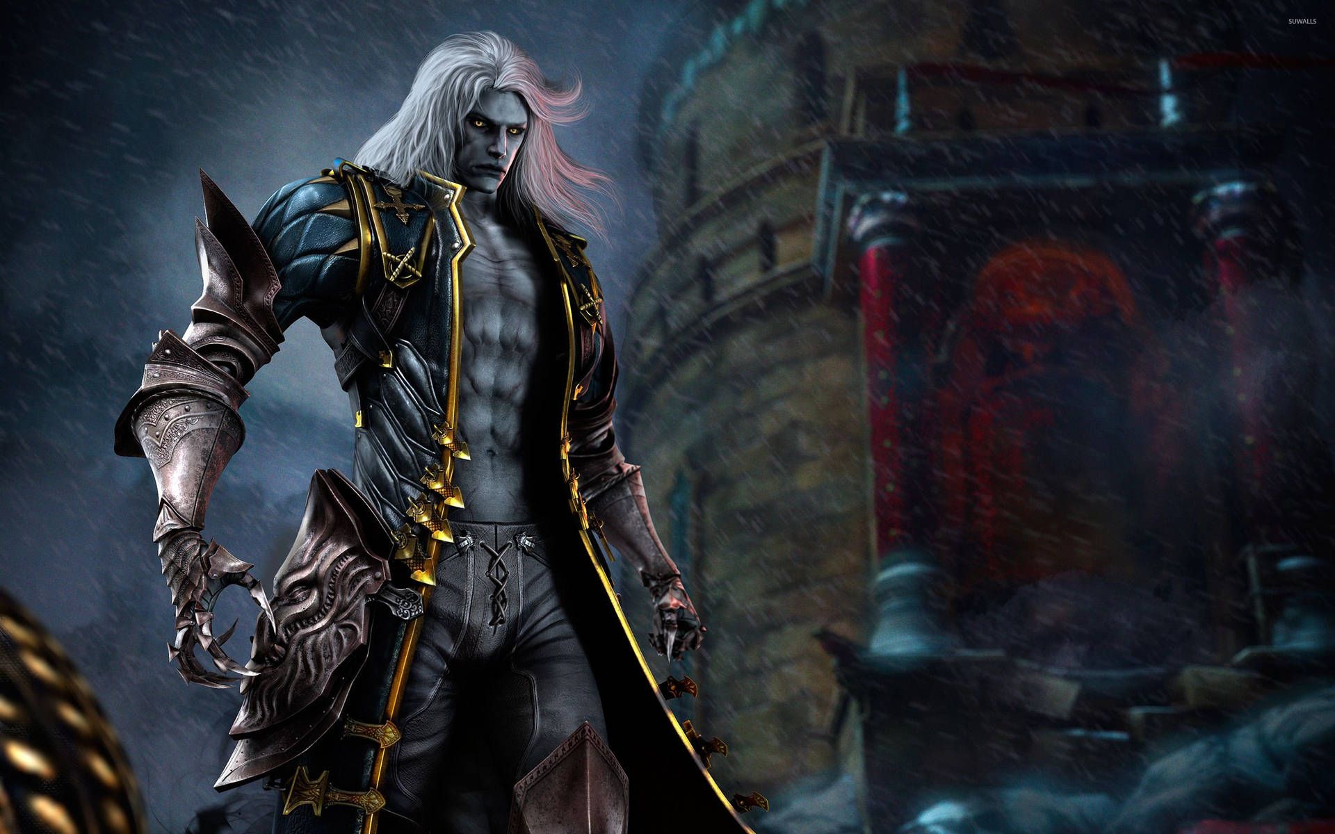  Castlevania Hintergrundbild 1920x1200. Download “Alucard fights against his own darkness at the gates of Castlevania” Wallpaper