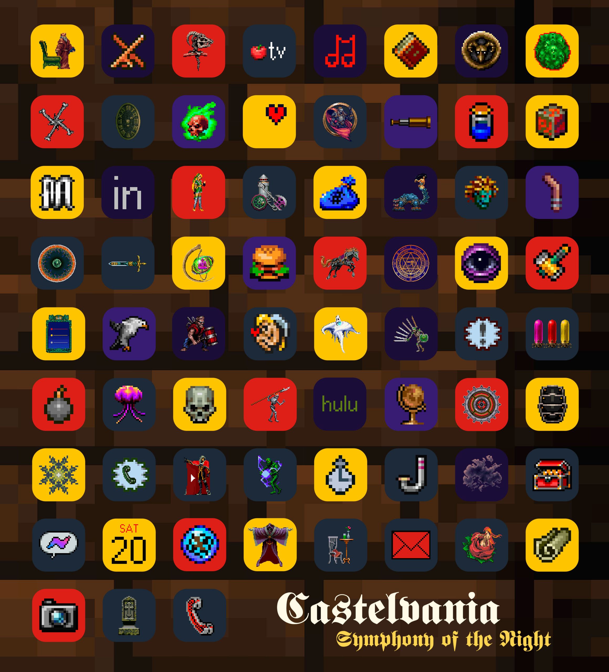  Castlevania Hintergrundbild 2320x2560. Castlevania Symphony of the Night App Icon App Icon for iOS 14