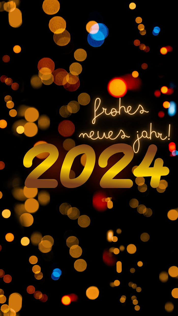  Frohes Neues Jahr 2024 Hintergrundbild 700x1244. Frohes neues Jahr