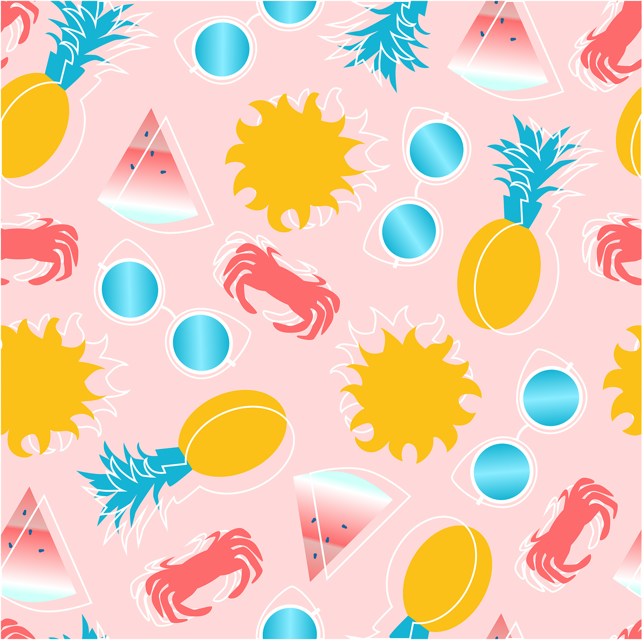  Spätsommer Hintergrundbild 1280x1273. Hintergrund Muster Sommer Vektorgrafik auf Pixabay