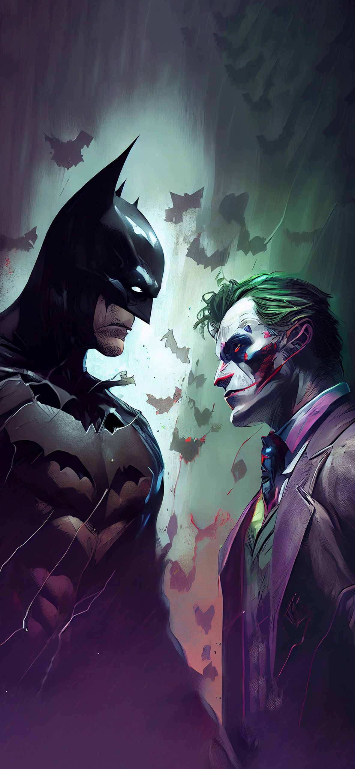  Joker Hintergrundbild 1183x2560. Batman vs Joker Aesthetic Wallpaper & Joker Wallpaper